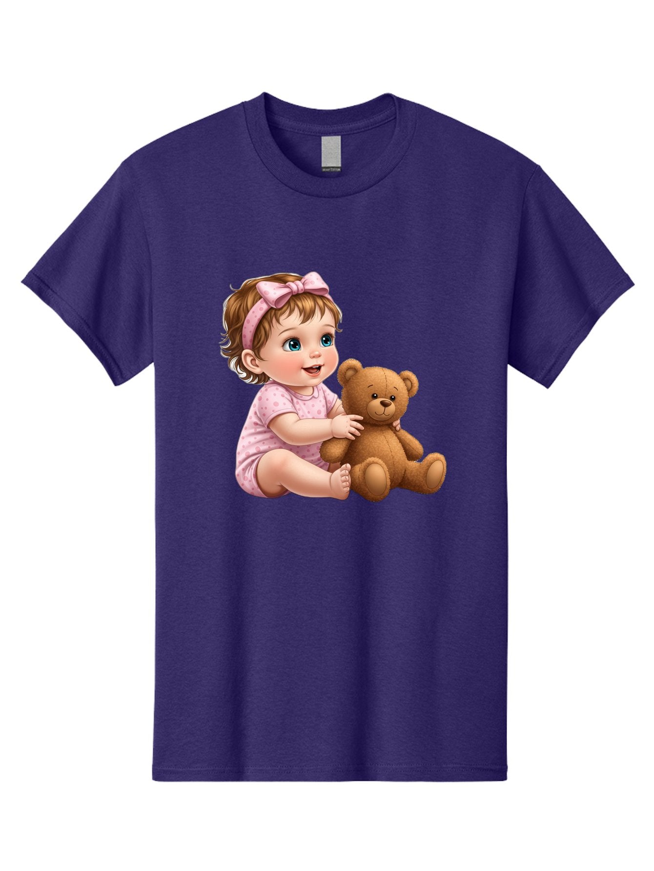 Toddler-Girl-Hugging-Teddy Men'S Graphic Tee, 100% Cotton, Comfortable Casual Summer Wear, Machine Washable, Vintage Camera, Old Camera, Antique Camera, Black Camera, Classic Photography, Photography Equipment, Nostalgic Device, Film Camera, Bal494