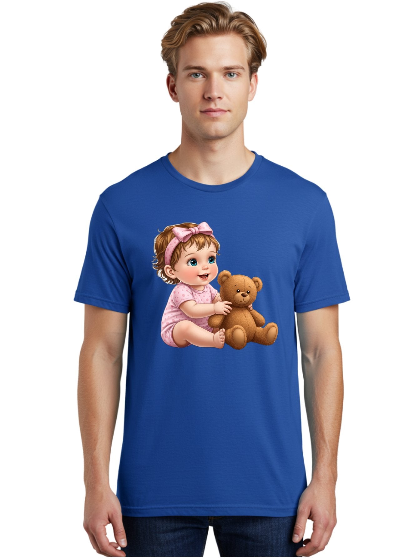 Toddler-Girl-Hugging-Teddy Men'S Graphic Tee, 100% Cotton, Comfortable Casual Summer Wear, Machine Washable, Vintage Camera, Old Camera, Antique Camera, Black Camera, Classic Photography, Photography Equipment, Nostalgic Device, Film Camera, Bal494 26