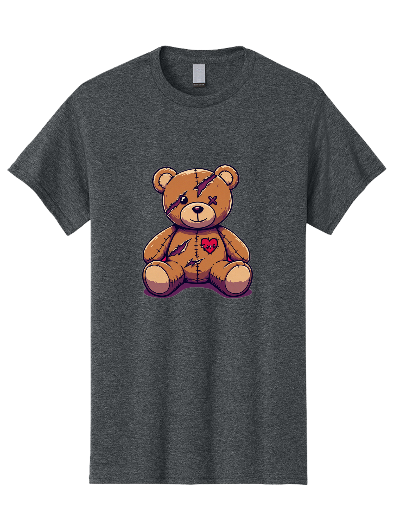 Torn-Teddy-Bear Men'S Graphic Tee, 100% Cotton, Comfortable Casual Summer Wear, Machine Washable, Vintage Camera, Old Camera, Antique Camera, Black Camera, Classic Photography, Photography Equipment, Nostalgic Device, Film Camera, Camera Art Bal497