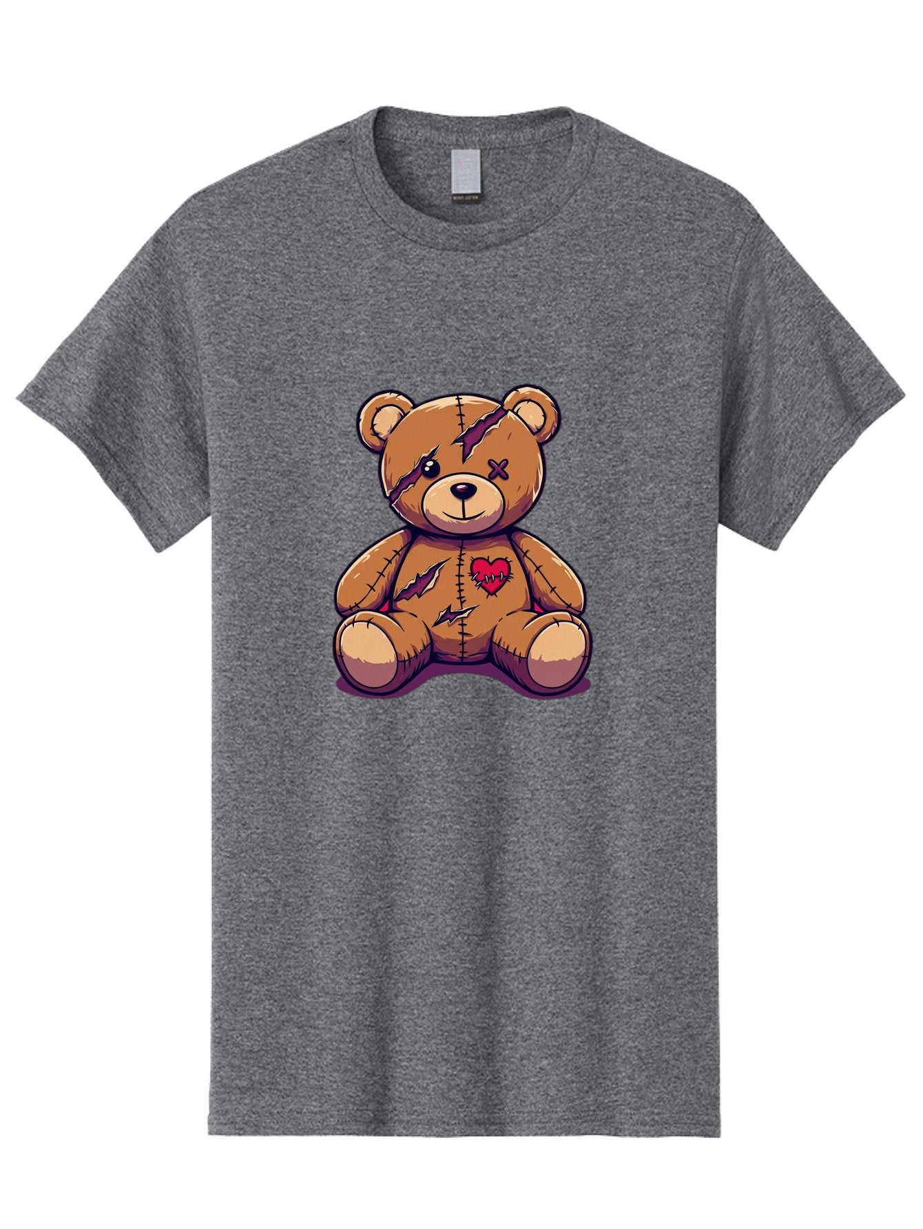 Torn-Teddy-Bear Men'S Graphic Tee, 100% Cotton, Comfortable Casual Summer Wear, Machine Washable, Vintage Camera, Old Camera, Antique Camera, Black Camera, Classic Photography, Photography Equipment, Nostalgic Device, Film Camera, Camera Art Bal497