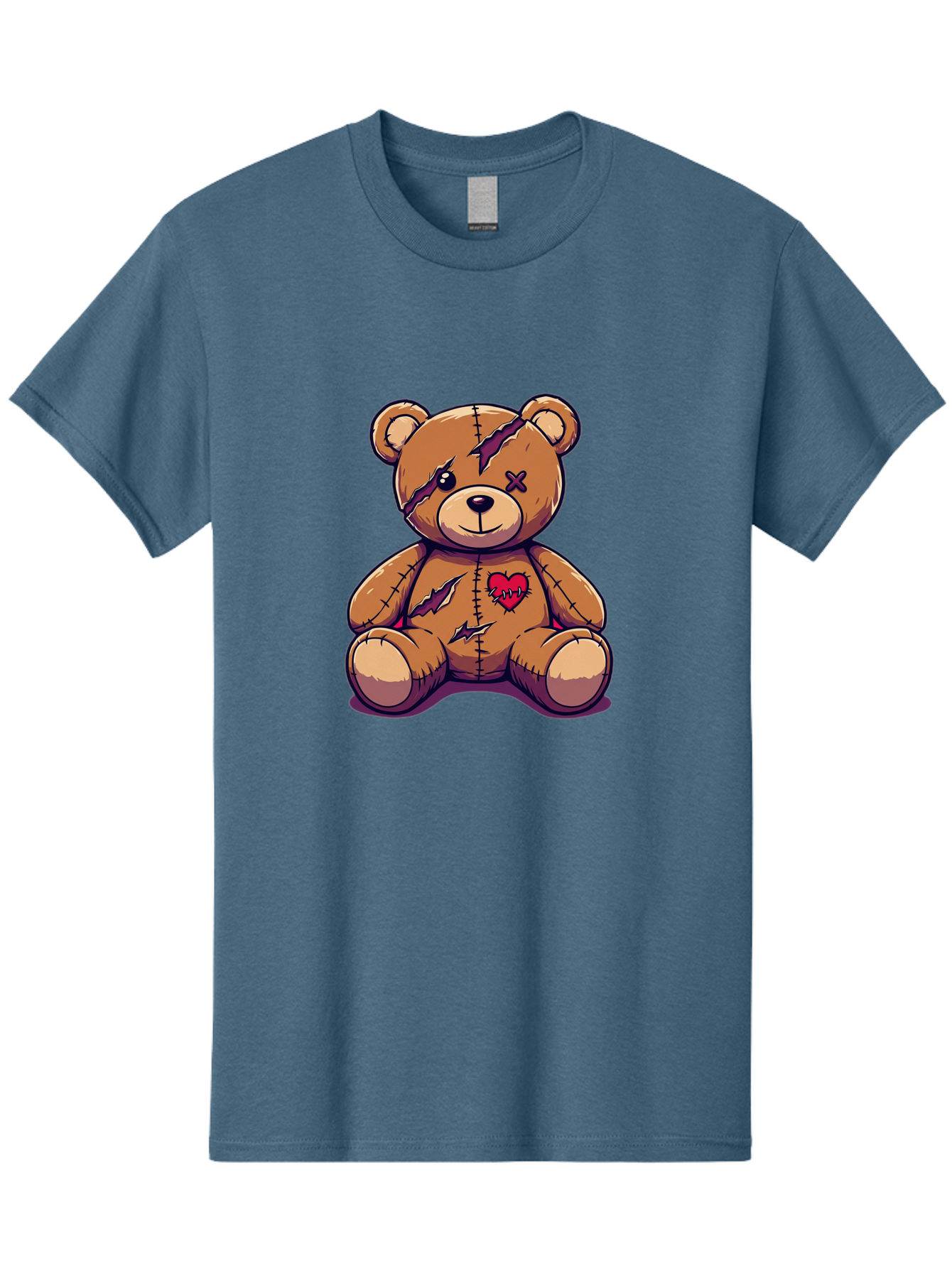 Torn-Teddy-Bear Men'S Graphic Tee, 100% Cotton, Comfortable Casual Summer Wear, Machine Washable, Vintage Camera, Old Camera, Antique Camera, Black Camera, Classic Photography, Photography Equipment, Nostalgic Device, Film Camera, Camera Art Bal497 5