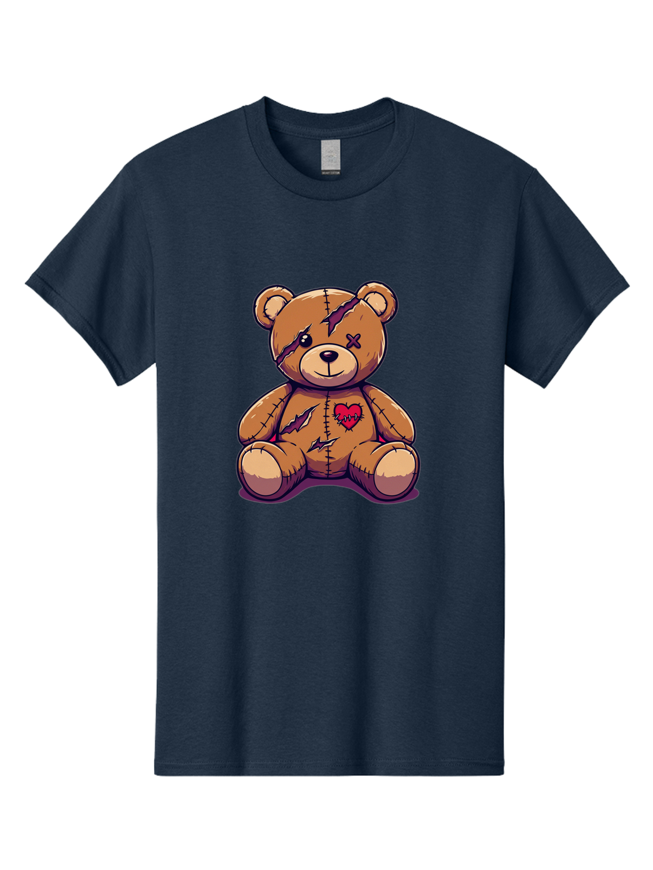 Torn-Teddy-Bear Men'S Graphic Tee, 100% Cotton, Comfortable Casual Summer Wear, Machine Washable, Vintage Camera, Old Camera, Antique Camera, Black Camera, Classic Photography, Photography Equipment, Nostalgic Device, Film Camera, Camera Art Bal497 11