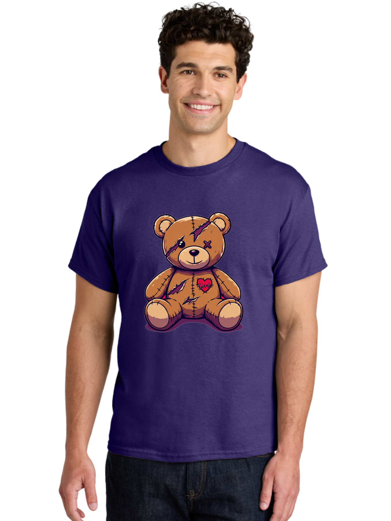 Torn-Teddy-Bear Men'S Graphic Tee, 100% Cotton, Comfortable Casual Summer Wear, Machine Washable, Vintage Camera, Old Camera, Antique Camera, Black Camera, Classic Photography, Photography Equipment, Nostalgic Device, Film Camera, Camera Art Bal497 29