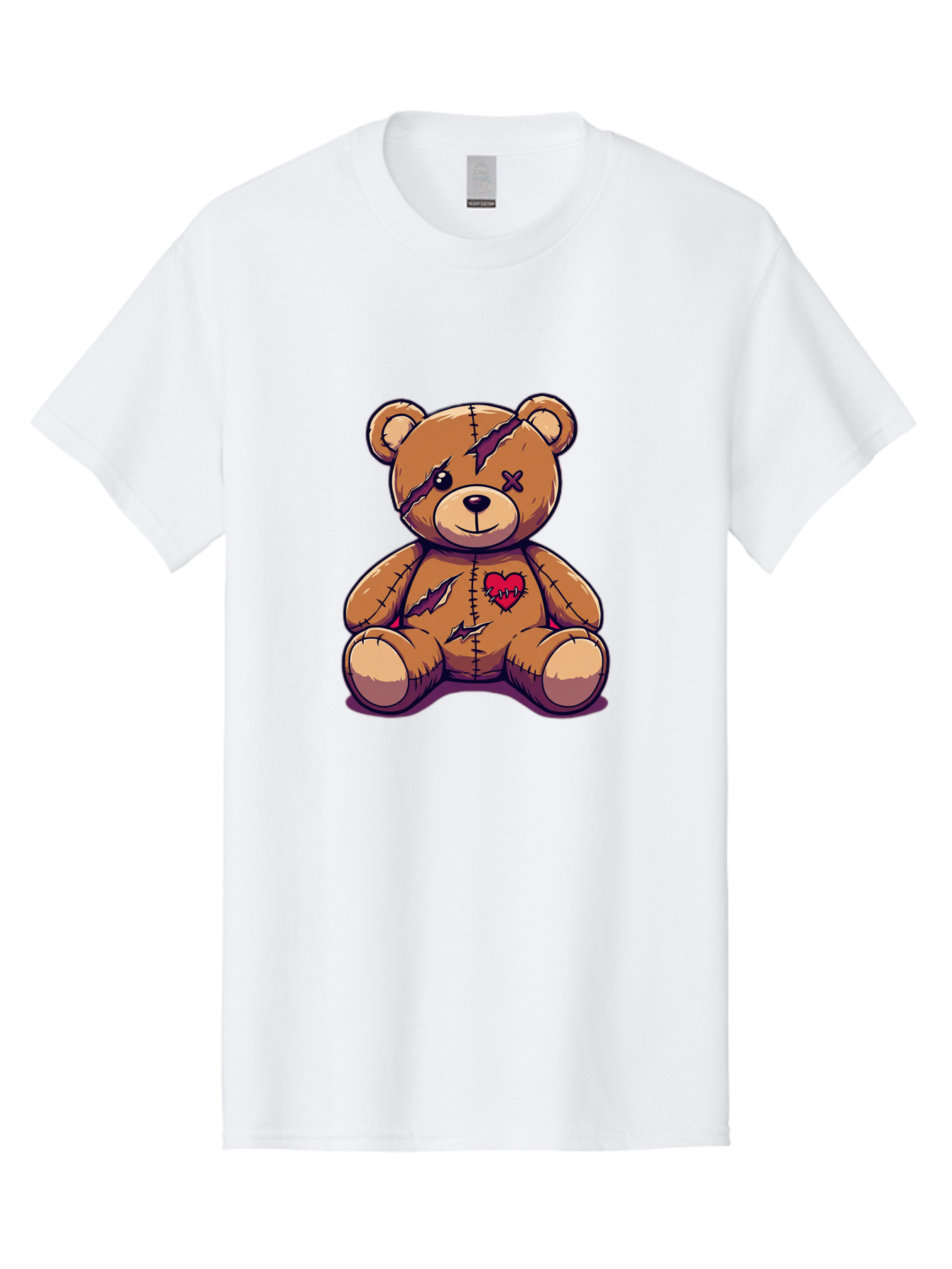 Torn-Teddy-Bear Men'S Graphic Tee, 100% Cotton, Comfortable Casual Summer Wear, Machine Washable, Vintage Camera, Old Camera, Antique Camera, Black Camera, Classic Photography, Photography Equipment, Nostalgic Device, Film Camera, Camera Art Bal497 4