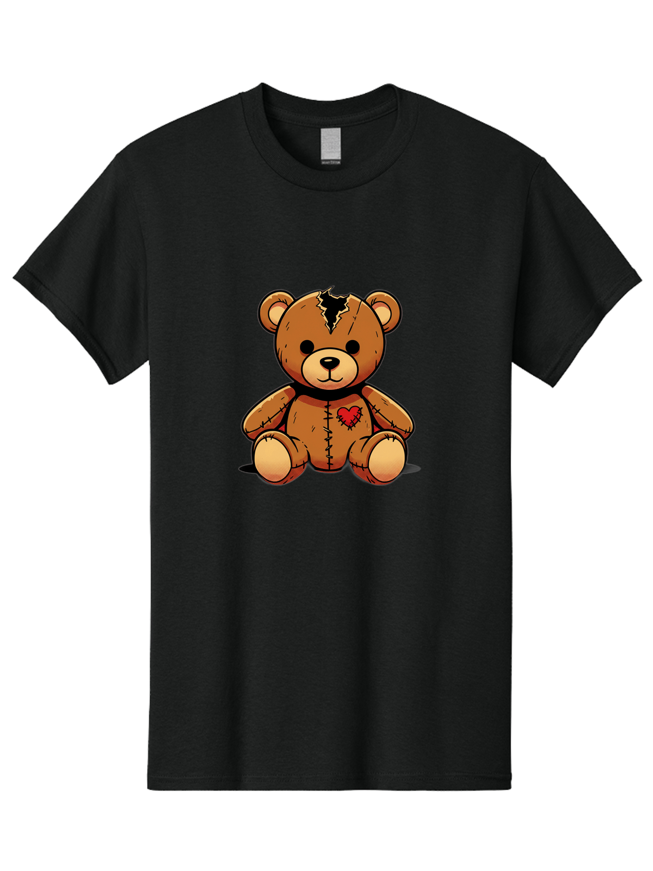 Torn-Teddy Men'S Graphic Tee, 100% Cotton, Comfortable Casual Summer Wear, Machine Washable, Vintage Camera, Old Camera, Antique Camera, Black Camera, Classic Photography, Photography Equipment, Nostalgic Device, Film Camera, Camera Art Bal498 8