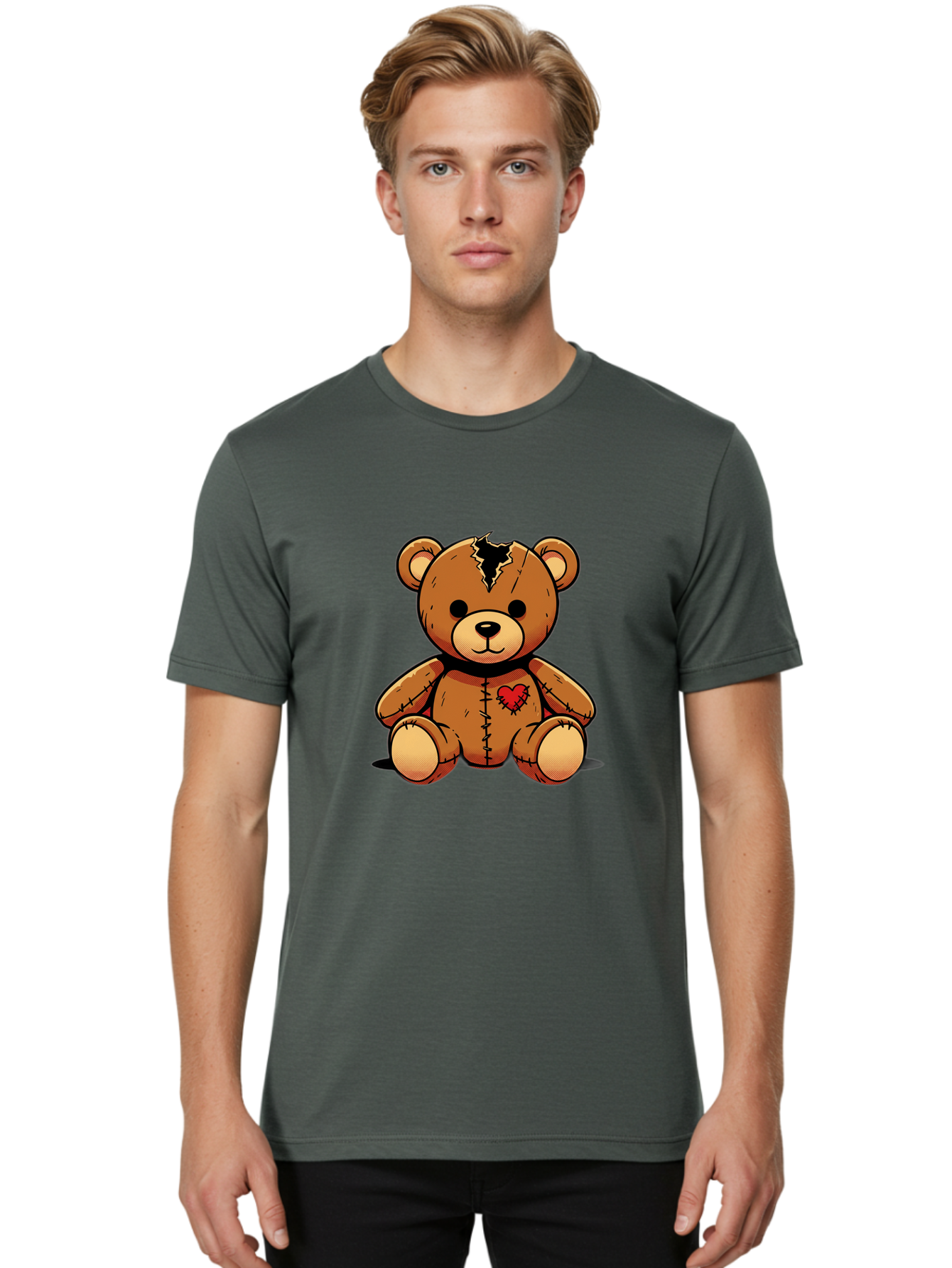 Torn-Teddy Men'S Graphic Tee, 100% Cotton, Comfortable Casual Summer Wear, Machine Washable, Vintage Camera, Old Camera, Antique Camera, Black Camera, Classic Photography, Photography Equipment, Nostalgic Device, Film Camera, Camera Art Bal498 18