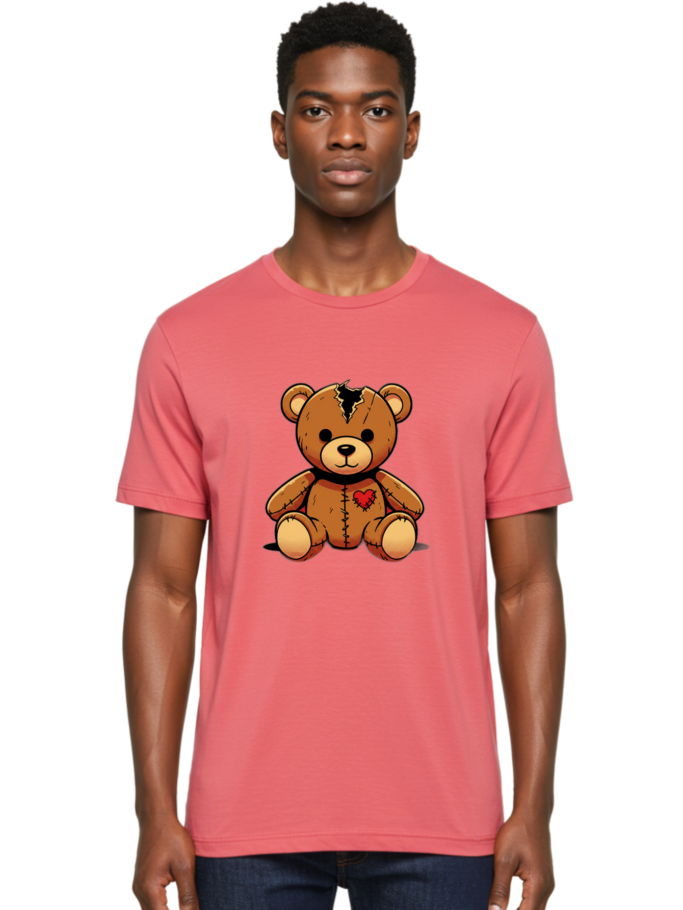 Torn-Teddy Men'S Graphic Tee, 100% Cotton, Comfortable Casual Summer Wear, Machine Washable, Vintage Camera, Old Camera, Antique Camera, Black Camera, Classic Photography, Photography Equipment, Nostalgic Device, Film Camera, Camera Art Bal498 30