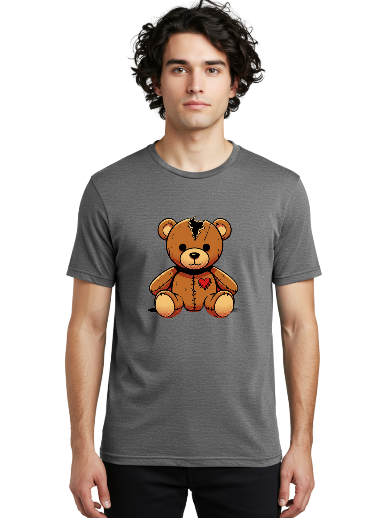 Torn-Teddy Men'S Graphic Tee, 100% Cotton, Comfortable Casual Summer Wear, Machine Washable, Vintage Camera, Old Camera, Antique Camera, Black Camera, Classic Photography, Photography Equipment, Nostalgic Device, Film Camera, Camera Art Bal498 28