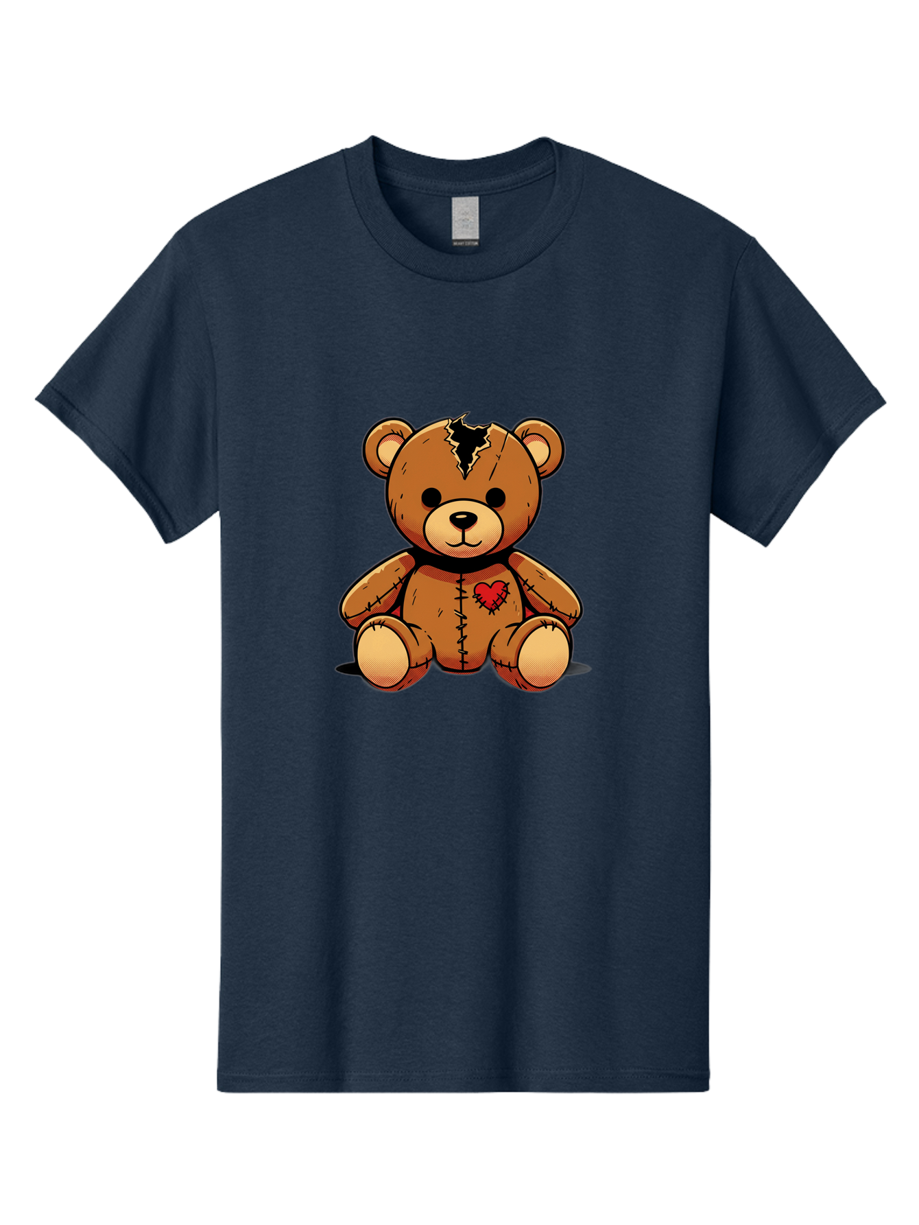 Torn-Teddy Men'S Graphic Tee, 100% Cotton, Comfortable Casual Summer Wear, Machine Washable, Vintage Camera, Old Camera, Antique Camera, Black Camera, Classic Photography, Photography Equipment, Nostalgic Device, Film Camera, Camera Art Bal498