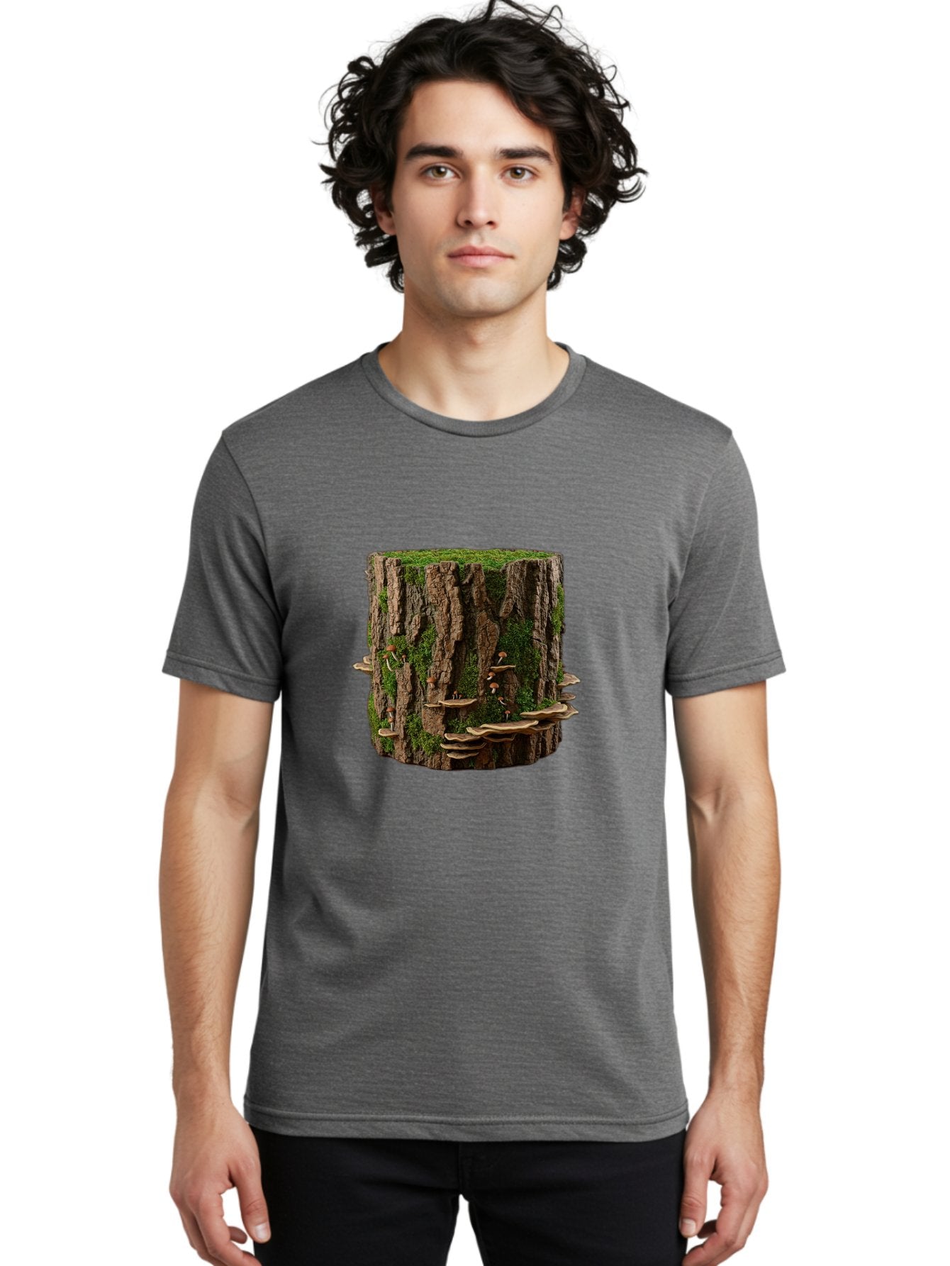 Tree-Stump-1 Men'S Graphic Tee, 100% Cotton, Comfortable Casual Summer Wear, Machine Washable, Vintage Camera, Old Camera, Antique Camera, Black Camera, Classic Photography, Photography Equipment, Nostalgic Device, Film Camera, Camera Art Bal500 17