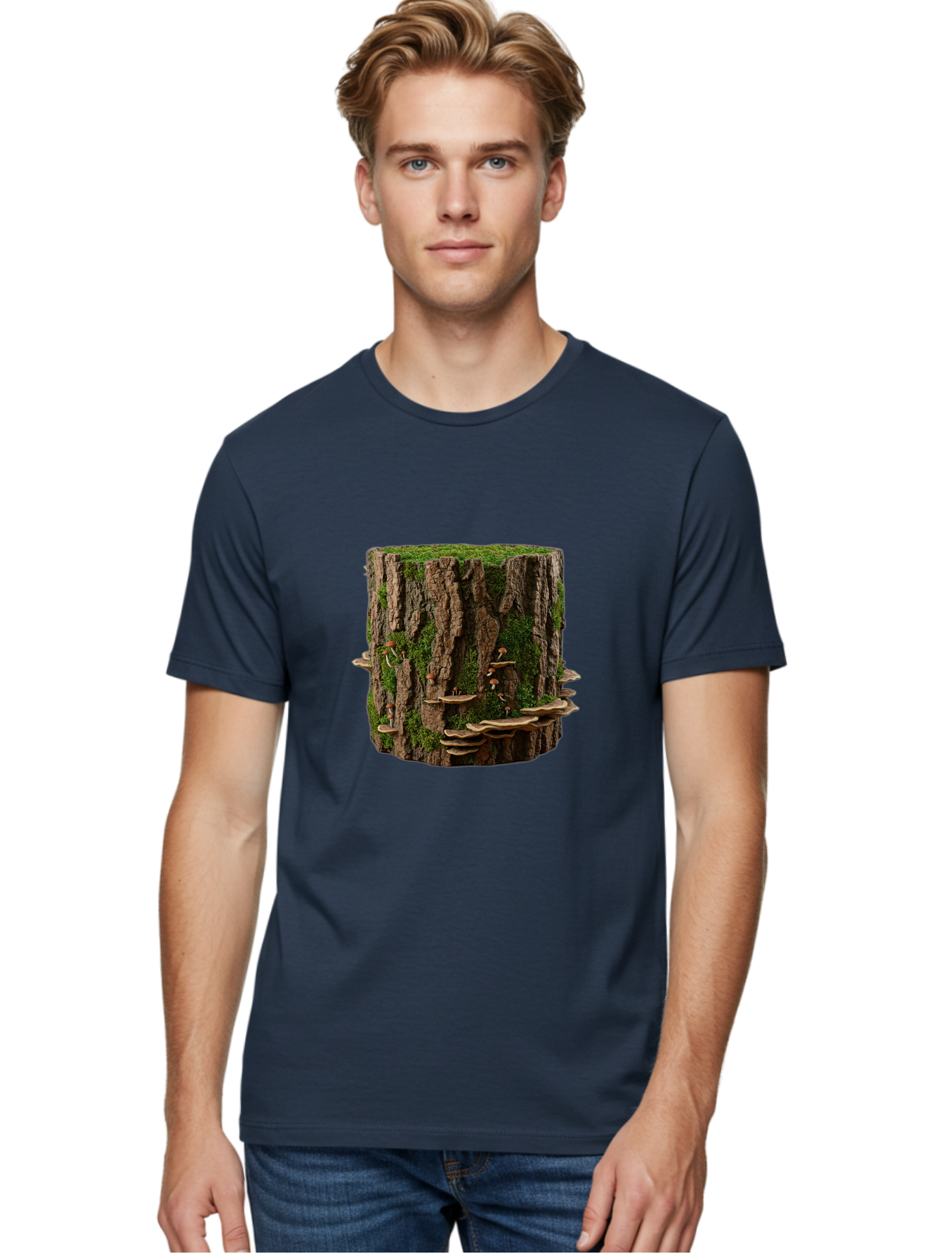 Tree-Stump-1 Men'S Graphic Tee, 100% Cotton, Comfortable Casual Summer Wear, Machine Washable, Vintage Camera, Old Camera, Antique Camera, Black Camera, Classic Photography, Photography Equipment, Nostalgic Device, Film Camera, Camera Art Bal500 21