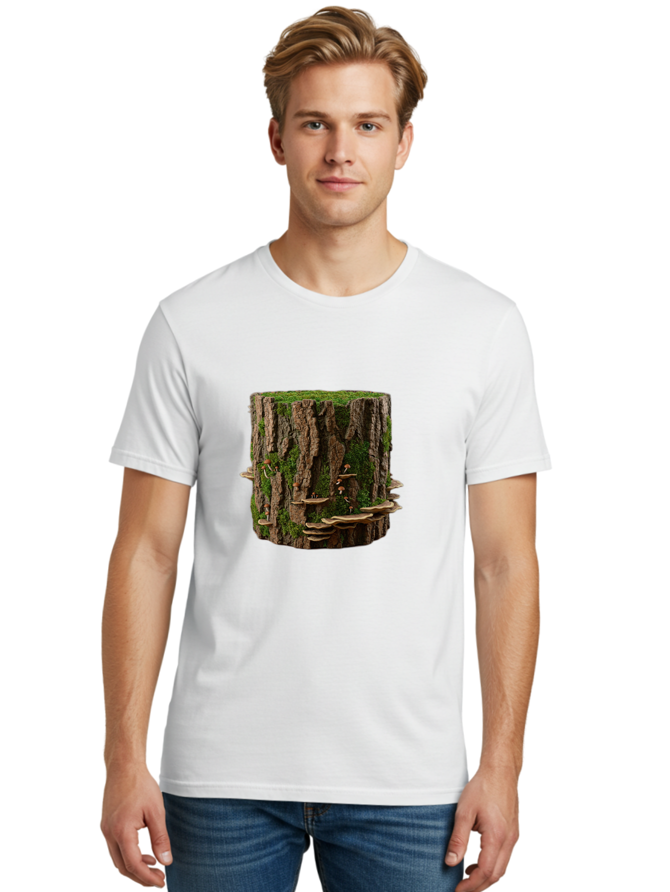 Tree-Stump-1 Men'S Graphic Tee, 100% Cotton, Comfortable Casual Summer Wear, Machine Washable, Vintage Camera, Old Camera, Antique Camera, Black Camera, Classic Photography, Photography Equipment, Nostalgic Device, Film Camera, Camera Art Bal500 25