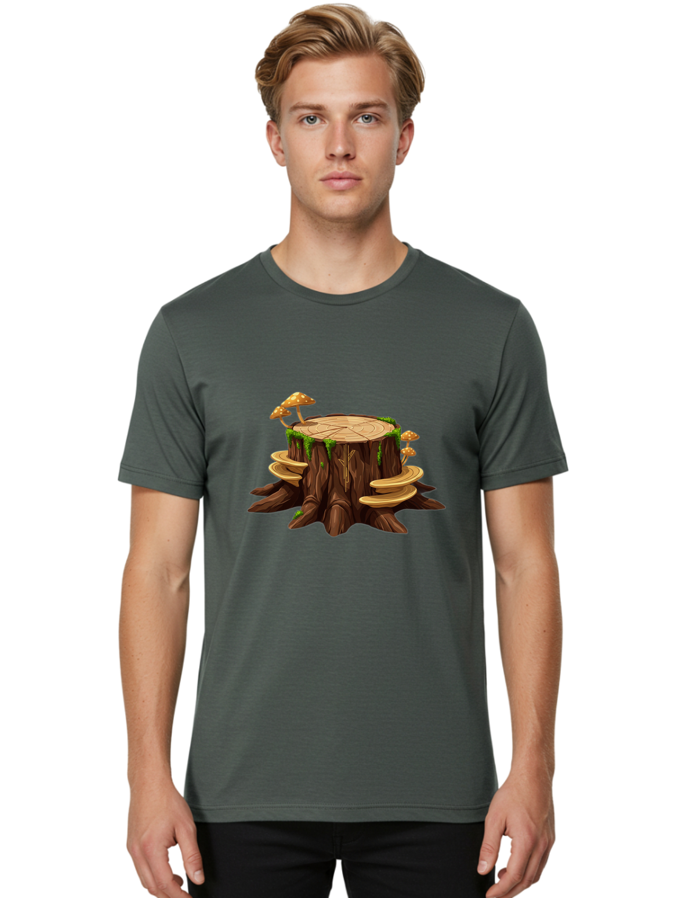 Tree-Stump-2 Men'S Graphic Tee, 100% Cotton, Comfortable Casual Summer Wear, Machine Washable, Vintage Camera, Old Camera, Antique Camera, Black Camera, Classic Photography, Photography Equipment, Nostalgic Device, Film Camera, Camera Art Bal501 29