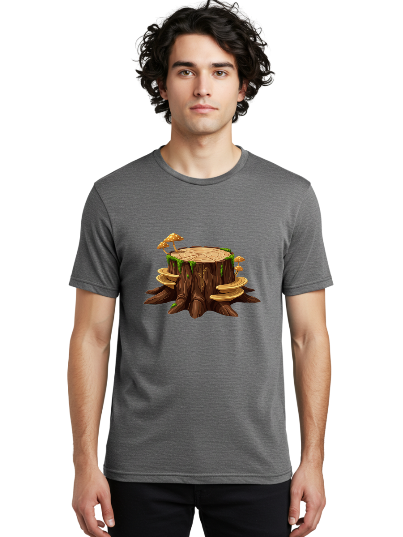 Tree-Stump-2 Men'S Graphic Tee, 100% Cotton, Comfortable Casual Summer Wear, Machine Washable, Vintage Camera, Old Camera, Antique Camera, Black Camera, Classic Photography, Photography Equipment, Nostalgic Device, Film Camera, Camera Art Bal501 27