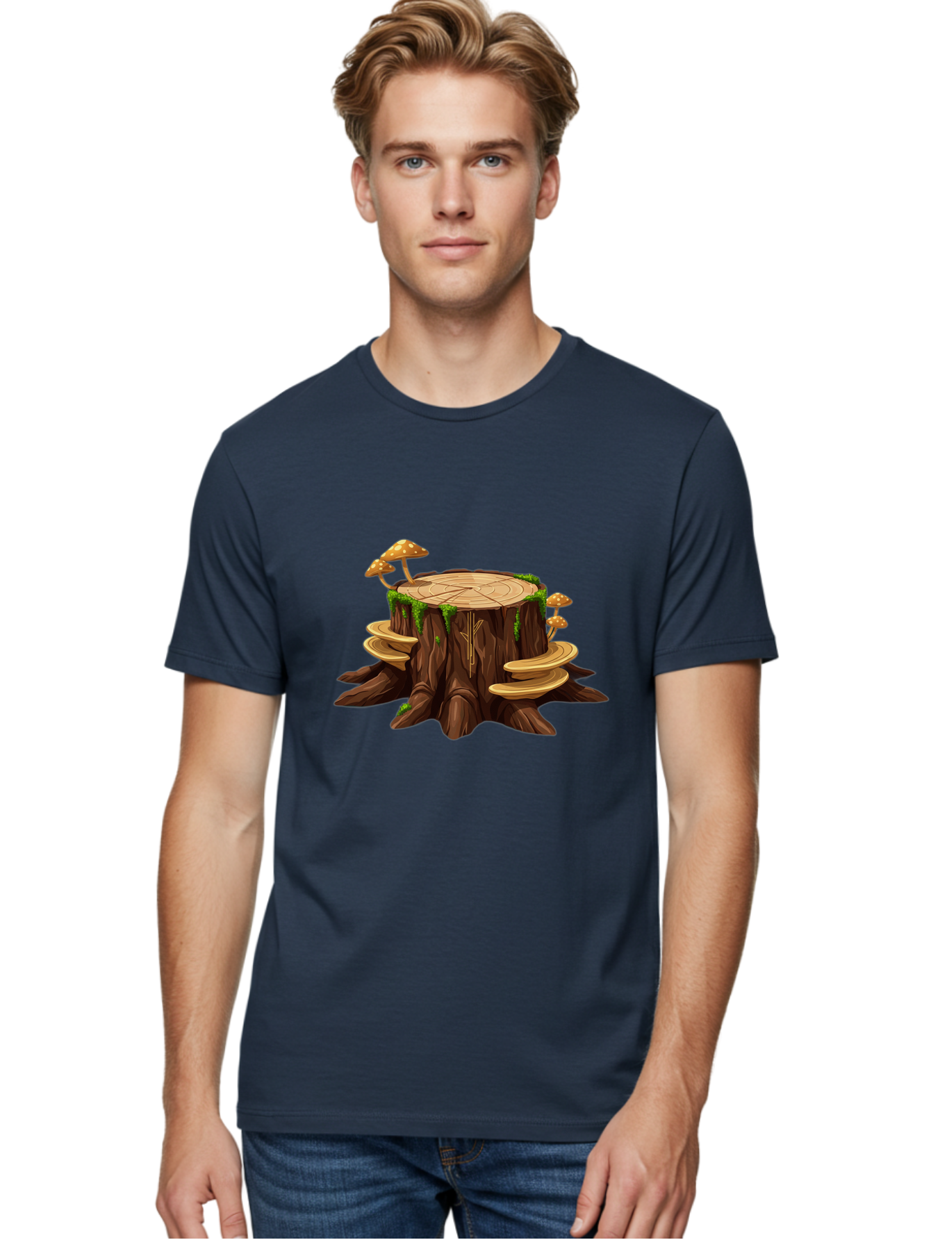 Tree-Stump-2 Men'S Graphic Tee, 100% Cotton, Comfortable Casual Summer Wear, Machine Washable, Vintage Camera, Old Camera, Antique Camera, Black Camera, Classic Photography, Photography Equipment, Nostalgic Device, Film Camera, Camera Art Bal501 17