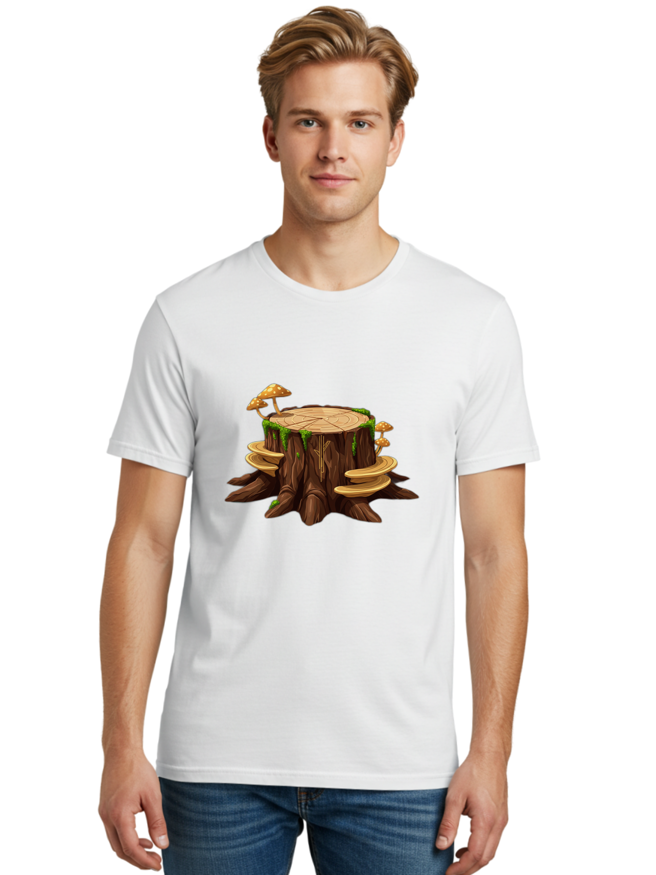 Tree-Stump-2 Men'S Graphic Tee, 100% Cotton, Comfortable Casual Summer Wear, Machine Washable, Vintage Camera, Old Camera, Antique Camera, Black Camera, Classic Photography, Photography Equipment, Nostalgic Device, Film Camera, Camera Art Bal501 19