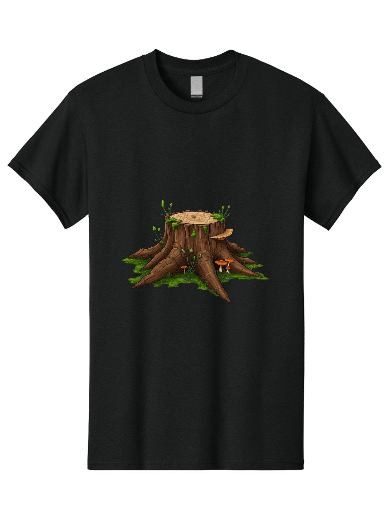 Tree-Stump-Mushrooms Men'S Graphic Tee, 100% Cotton, Comfortable Casual Summer Wear, Machine Washable, Vintage Camera, Old Camera, Antique Camera, Black Camera, Classic Photography, Photography Equipment, Nostalgic Device, Film Camera, Bal503 19