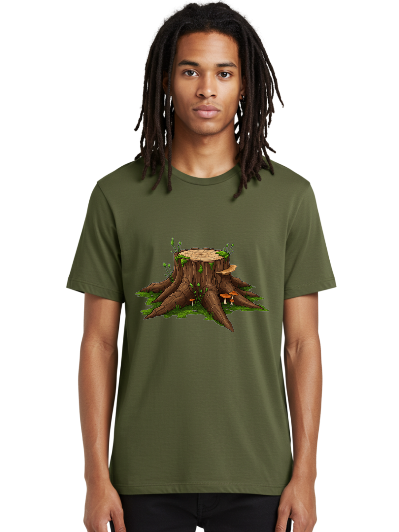 Tree-Stump-Mushrooms Men'S Graphic Tee, 100% Cotton, Comfortable Casual Summer Wear, Machine Washable, Vintage Camera, Old Camera, Antique Camera, Black Camera, Classic Photography, Photography Equipment, Nostalgic Device, Film Camera, Bal503 26