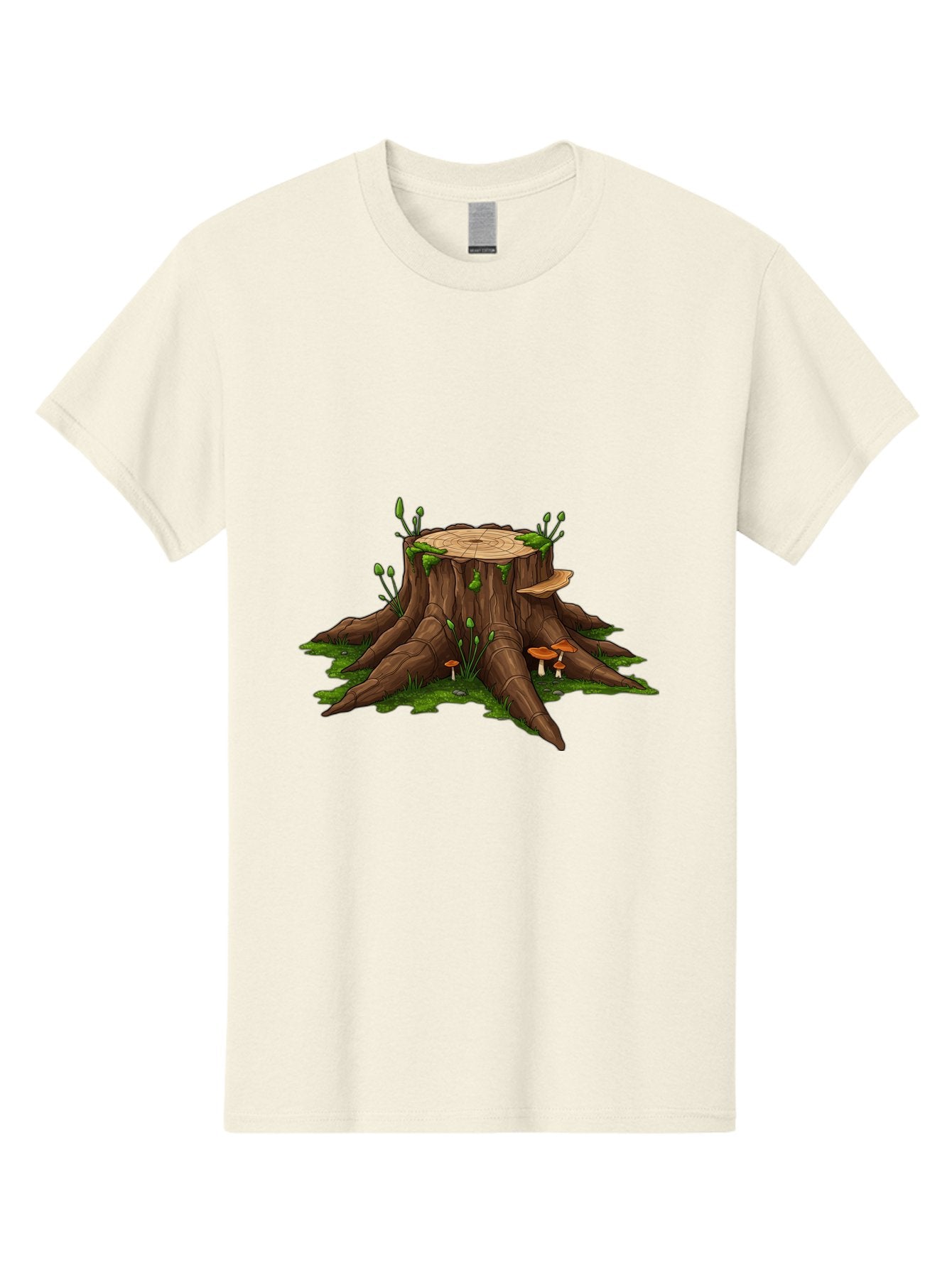 Tree-Stump-Mushrooms Men'S Graphic Tee, 100% Cotton, Comfortable Casual Summer Wear, Machine Washable, Vintage Camera, Old Camera, Antique Camera, Black Camera, Classic Photography, Photography Equipment, Nostalgic Device, Film Camera, Bal503