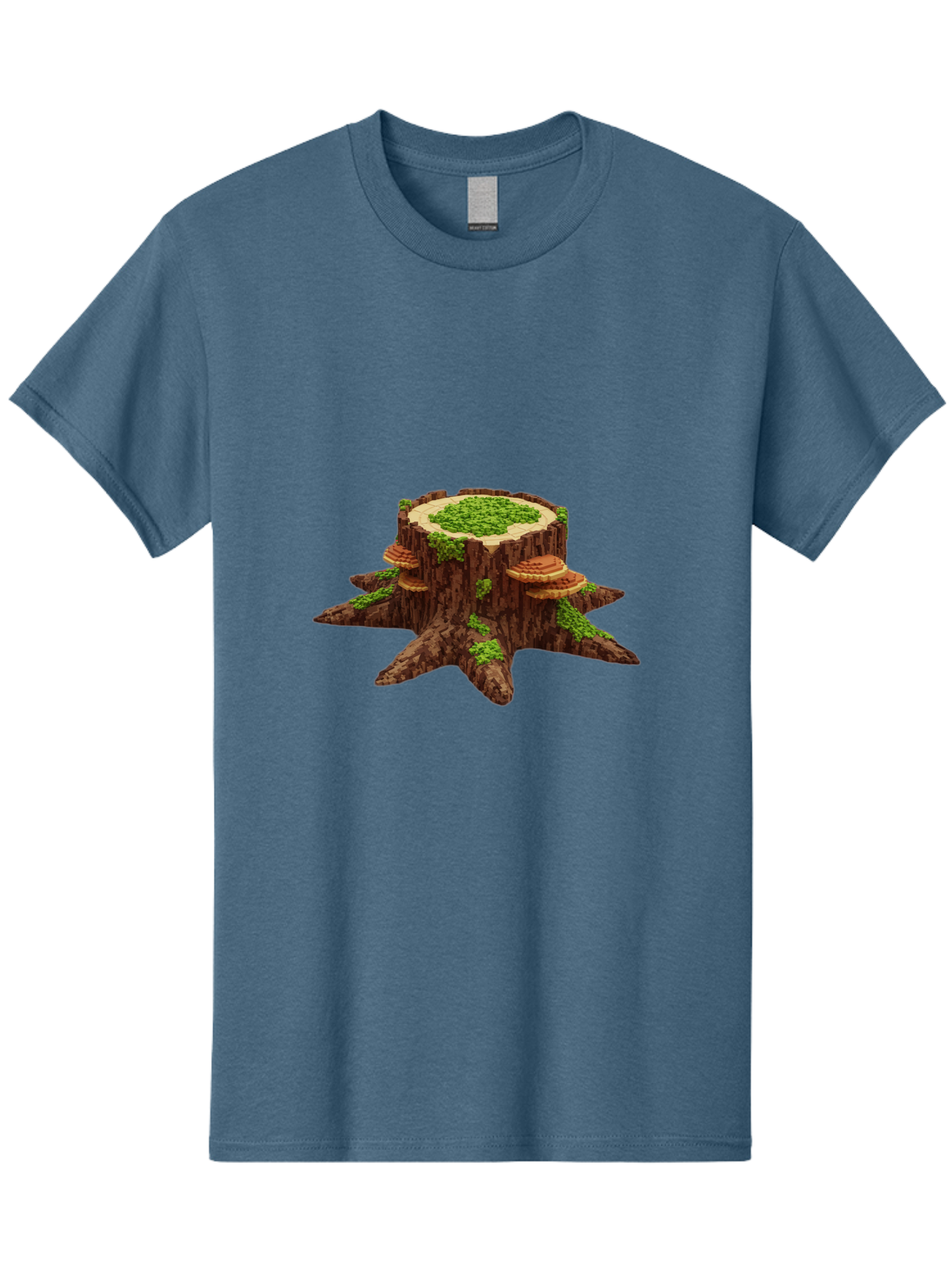 Tree-Stump-With-Mushrooms-1 Men'S Graphic Tee, 100% Cotton, Comfortable Casual Summer Wear, Machine Washable, Vintage Camera, Old Camera, Antique Camera, Black Camera, Classic Photography, Photography Equipment, Nostalgic Device, Film Camera, Bal504 9
