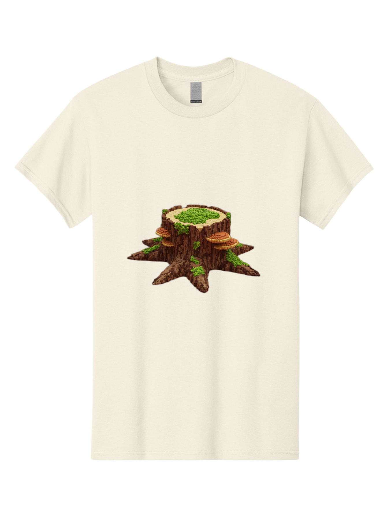 Tree-Stump-With-Mushrooms-1 Men'S Graphic Tee, 100% Cotton, Comfortable Casual Summer Wear, Machine Washable, Vintage Camera, Old Camera, Antique Camera, Black Camera, Classic Photography, Photography Equipment, Nostalgic Device, Film Camera, Bal504 8
