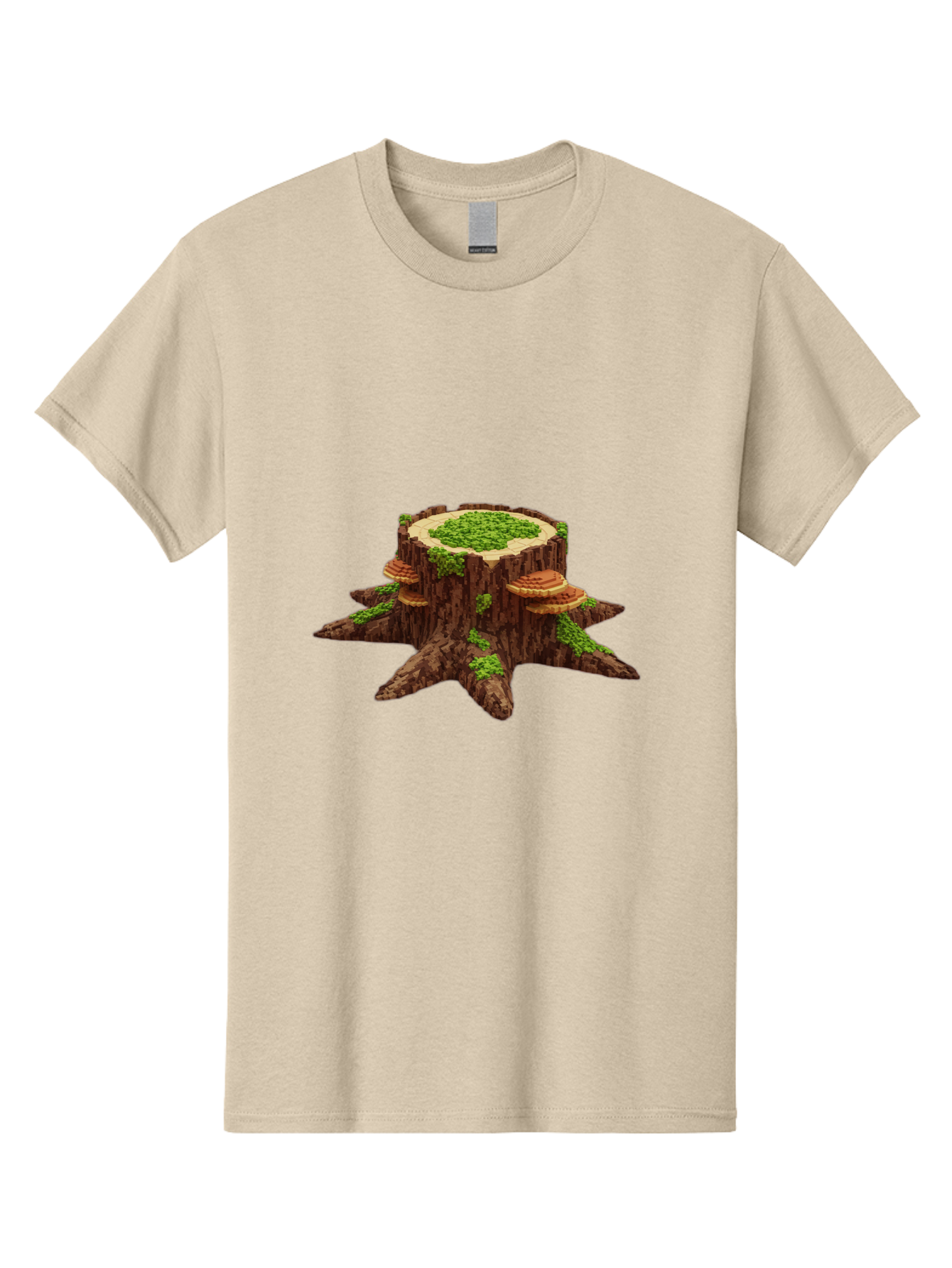 Tree-Stump-With-Mushrooms-1 Men'S Graphic Tee, 100% Cotton, Comfortable Casual Summer Wear, Machine Washable, Vintage Camera, Old Camera, Antique Camera, Black Camera, Classic Photography, Photography Equipment, Nostalgic Device, Film Camera, Bal504 10