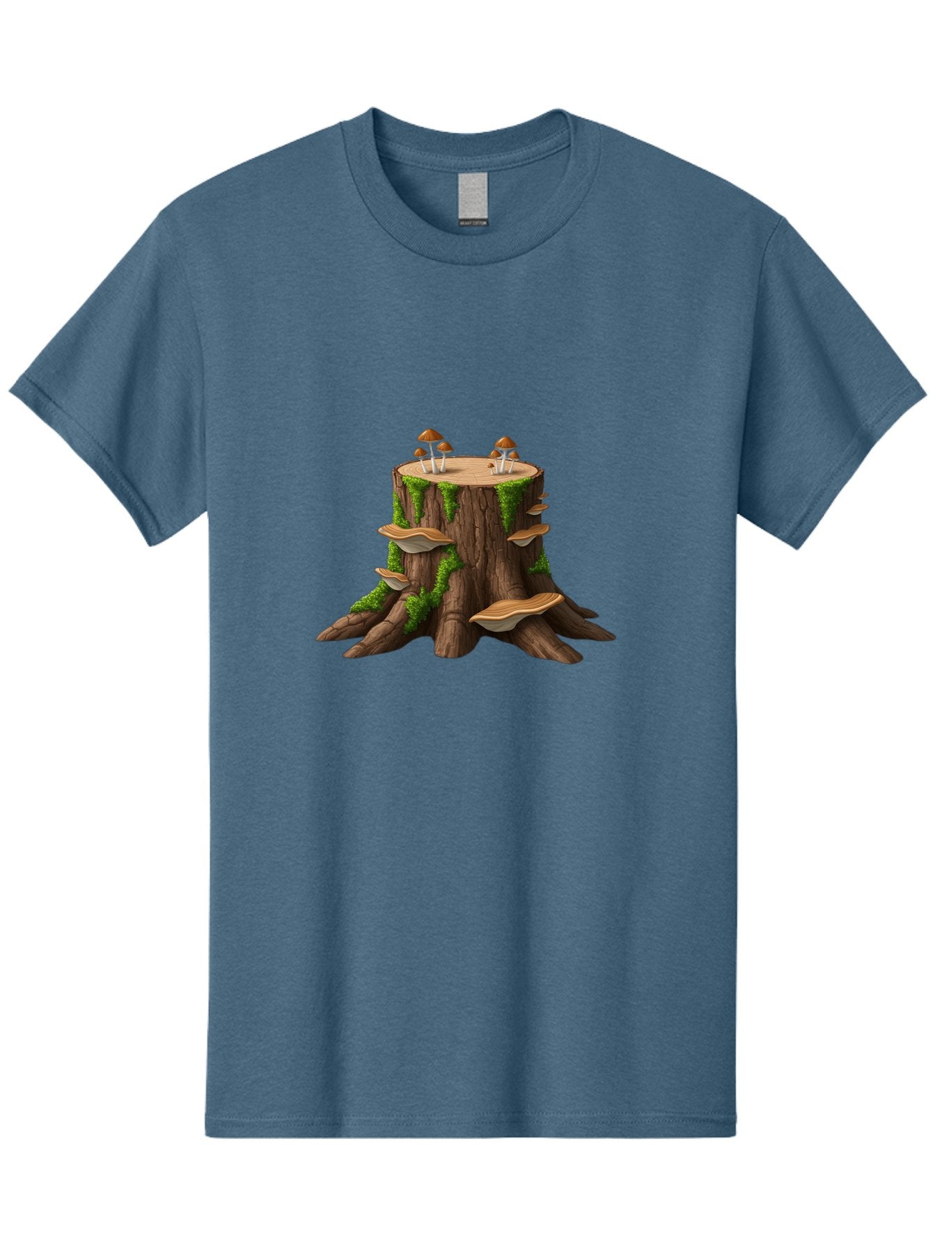Tree-Stump-With-Mushrooms-3 Men'S Graphic Tee, 100% Cotton, Comfortable Casual Summer Wear, Machine Washable, Vintage Camera, Old Camera, Antique Camera, Black Camera, Classic Photography, Photography Equipment, Nostalgic Device, Film Camera, Bal506 11