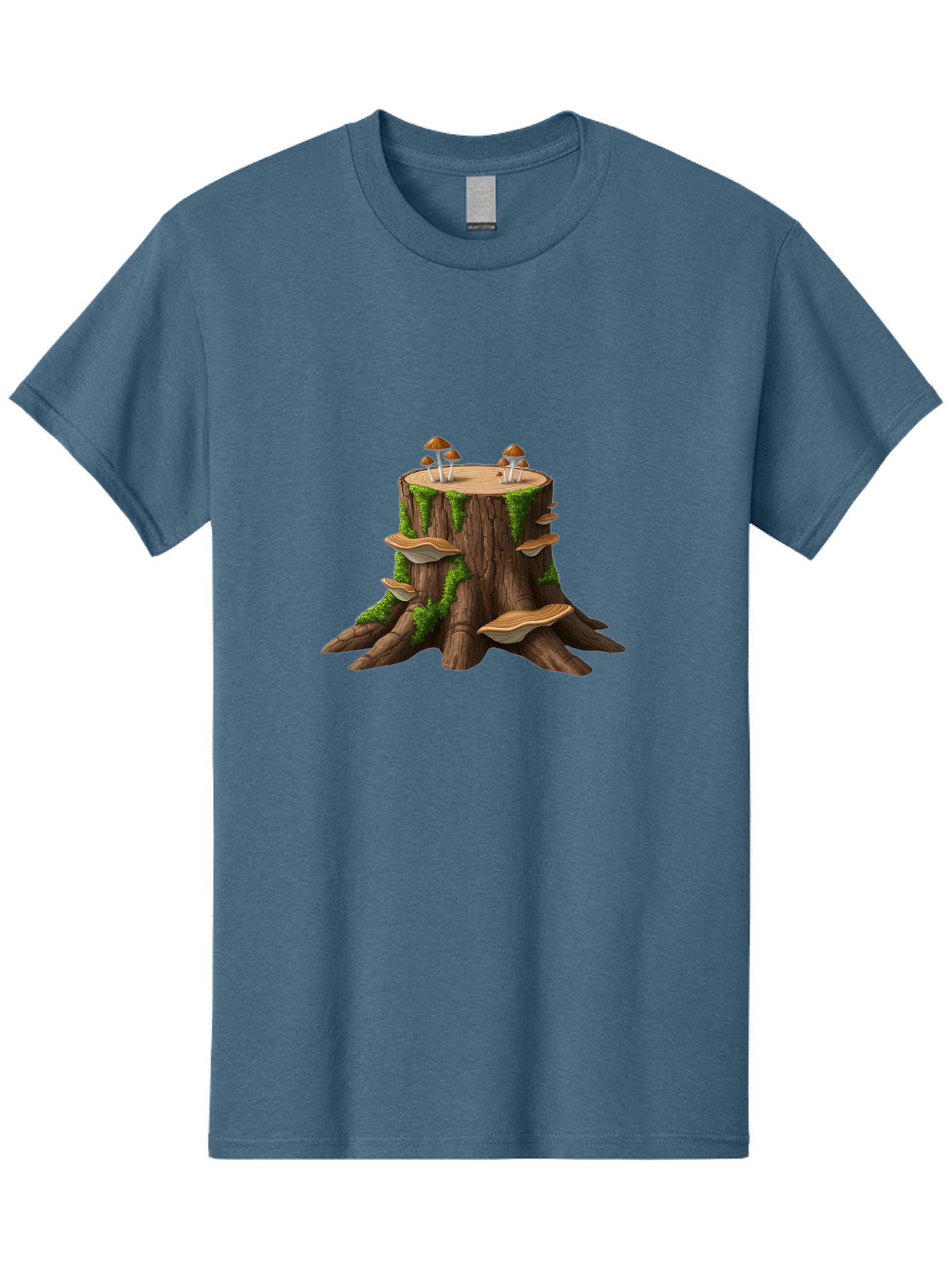 Tree-Stump-With-Mushrooms-3 Men'S Graphic Tee, 100% Cotton, Comfortable Casual Summer Wear, Machine Washable, Vintage Camera, Old Camera, Antique Camera, Black Camera, Classic Photography, Photography Equipment, Nostalgic Device, Film Camera, Bal506 4