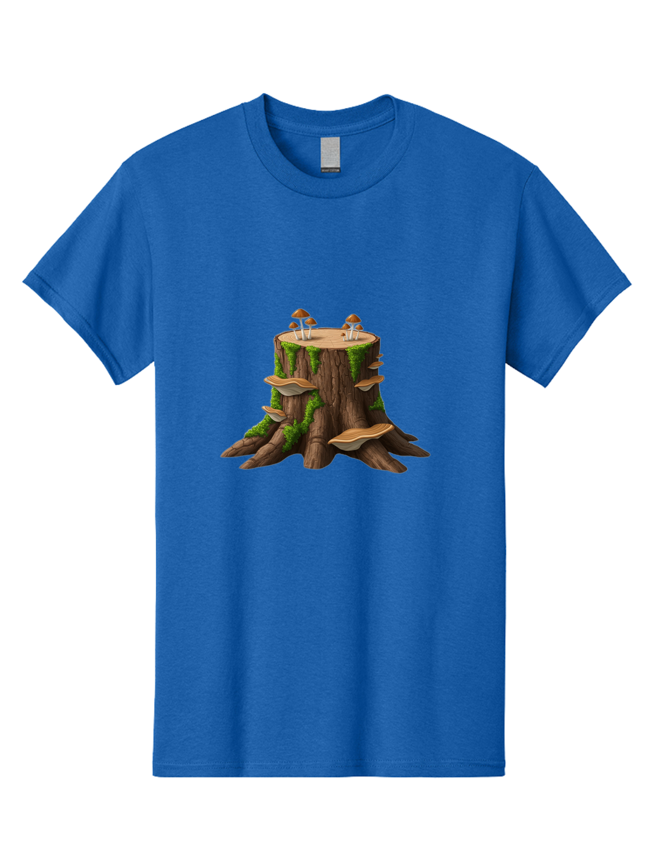 Tree-Stump-With-Mushrooms-3 Men'S Graphic Tee, 100% Cotton, Comfortable Casual Summer Wear, Machine Washable, Vintage Camera, Old Camera, Antique Camera, Black Camera, Classic Photography, Photography Equipment, Nostalgic Device, Film Camera, Bal506 3
