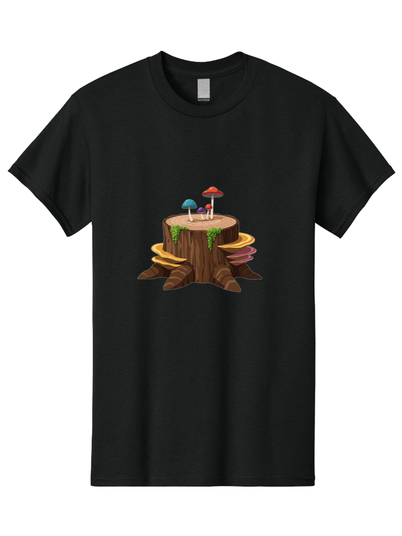 Tree-Stump-With-Mushrooms Men'S Graphic Tee, 100% Cotton, Comfortable Casual Summer Wear, Machine Washable, Vintage Camera, Old Camera, Antique Camera, Black Camera, Classic Photography, Photography Equipment, Nostalgic Device, Film Camera, Bal509 13