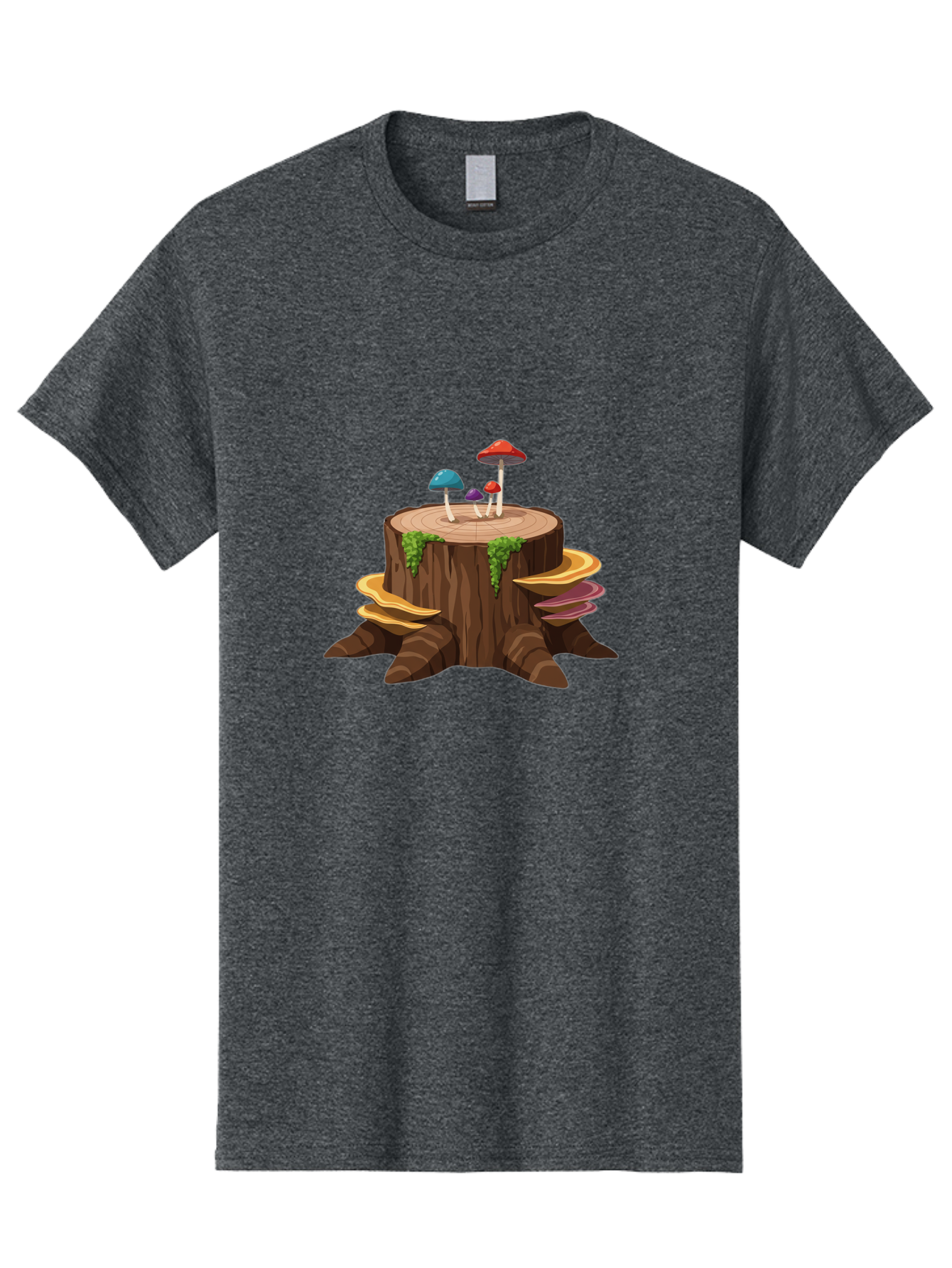 Tree-Stump-With-Mushrooms Men'S Graphic Tee, 100% Cotton, Comfortable Casual Summer Wear, Machine Washable, Vintage Camera, Old Camera, Antique Camera, Black Camera, Classic Photography, Photography Equipment, Nostalgic Device, Film Camera, Bal509 4