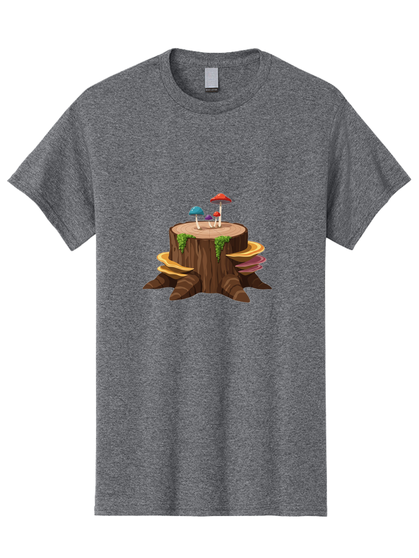 Tree-Stump-With-Mushrooms Men'S Graphic Tee, 100% Cotton, Comfortable Casual Summer Wear, Machine Washable, Vintage Camera, Old Camera, Antique Camera, Black Camera, Classic Photography, Photography Equipment, Nostalgic Device, Film Camera, Bal509 9