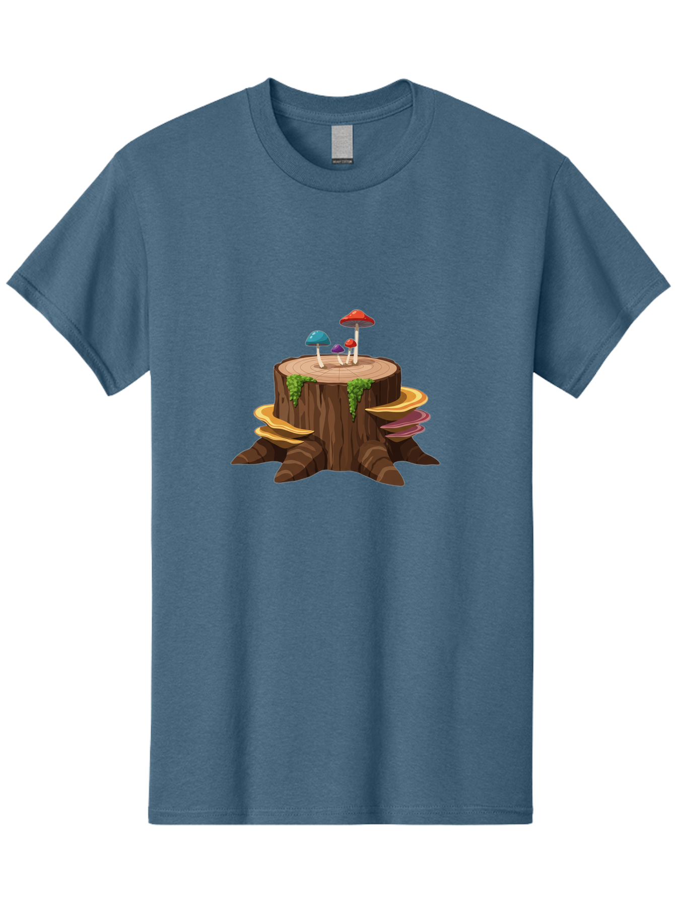 Tree-Stump-With-Mushrooms Men'S Graphic Tee, 100% Cotton, Comfortable Casual Summer Wear, Machine Washable, Vintage Camera, Old Camera, Antique Camera, Black Camera, Classic Photography, Photography Equipment, Nostalgic Device, Film Camera, Bal509