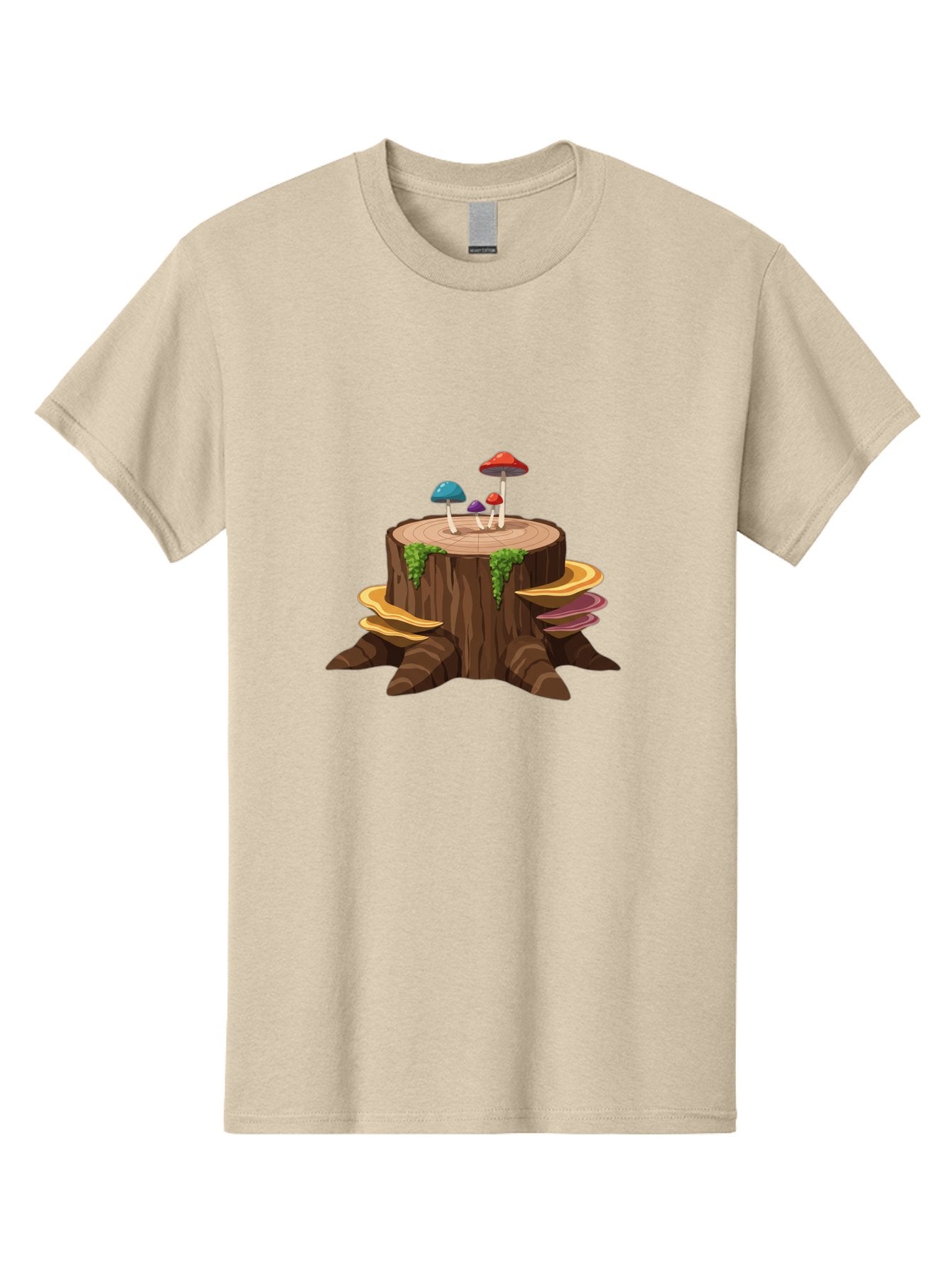 Tree-Stump-With-Mushrooms Men'S Graphic Tee, 100% Cotton, Comfortable Casual Summer Wear, Machine Washable, Vintage Camera, Old Camera, Antique Camera, Black Camera, Classic Photography, Photography Equipment, Nostalgic Device, Film Camera, Bal509 12