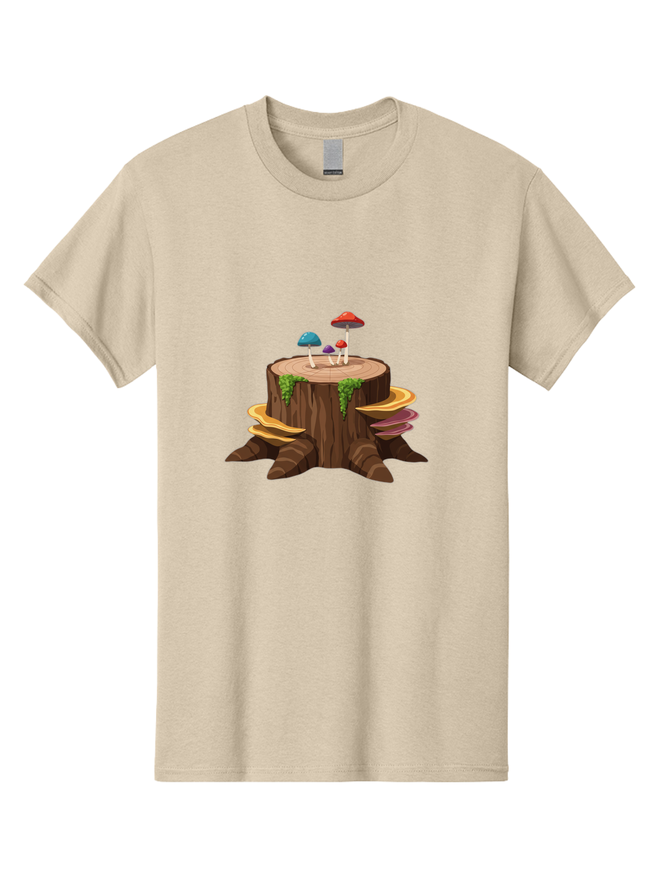 Tree-Stump-With-Mushrooms Men'S Graphic Tee, 100% Cotton, Comfortable Casual Summer Wear, Machine Washable, Vintage Camera, Old Camera, Antique Camera, Black Camera, Classic Photography, Photography Equipment, Nostalgic Device, Film Camera, Bal509 3