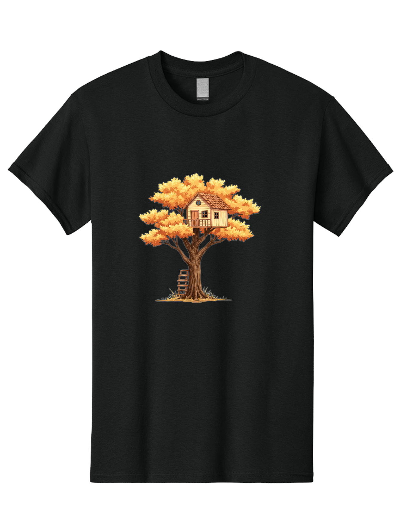 Treehouse-1 Men'S Graphic Tee, 100% Cotton, Comfortable Casual Summer Wear, Machine Washable, Vintage Camera, Old Camera, Antique Camera, Black Camera, Classic Photography, Photography Equipment, Nostalgic Device, Film Camera, Camera Art Bal511