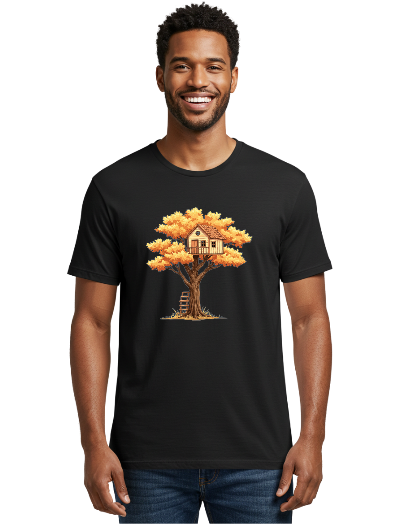 Treehouse-1 Men'S Graphic Tee, 100% Cotton, Comfortable Casual Summer Wear, Machine Washable, Vintage Camera, Old Camera, Antique Camera, Black Camera, Classic Photography, Photography Equipment, Nostalgic Device, Film Camera, Camera Art Bal511 16