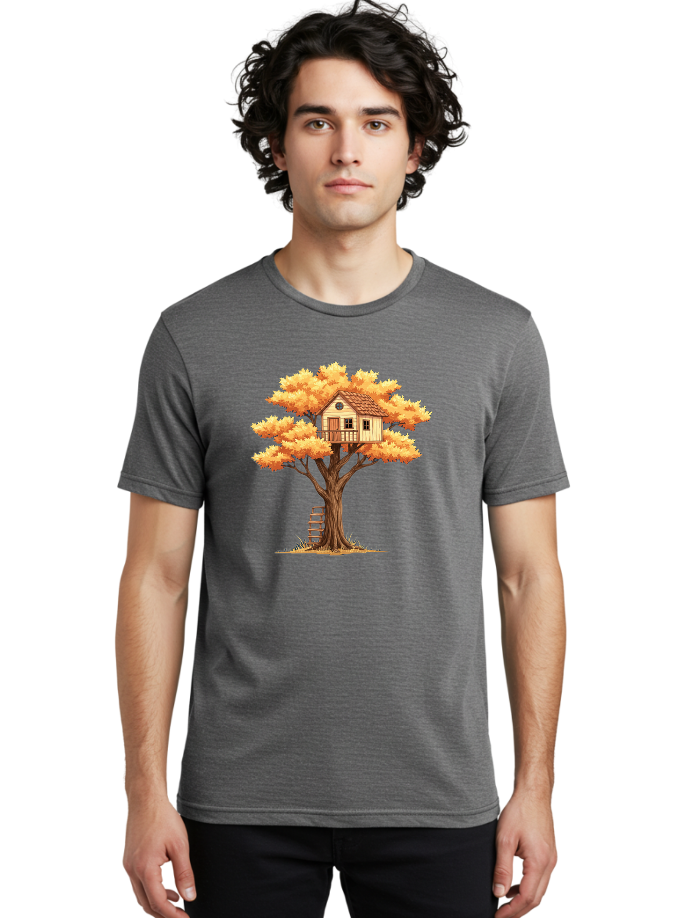 Treehouse-1 Men'S Graphic Tee, 100% Cotton, Comfortable Casual Summer Wear, Machine Washable, Vintage Camera, Old Camera, Antique Camera, Black Camera, Classic Photography, Photography Equipment, Nostalgic Device, Film Camera, Camera Art Bal511 22