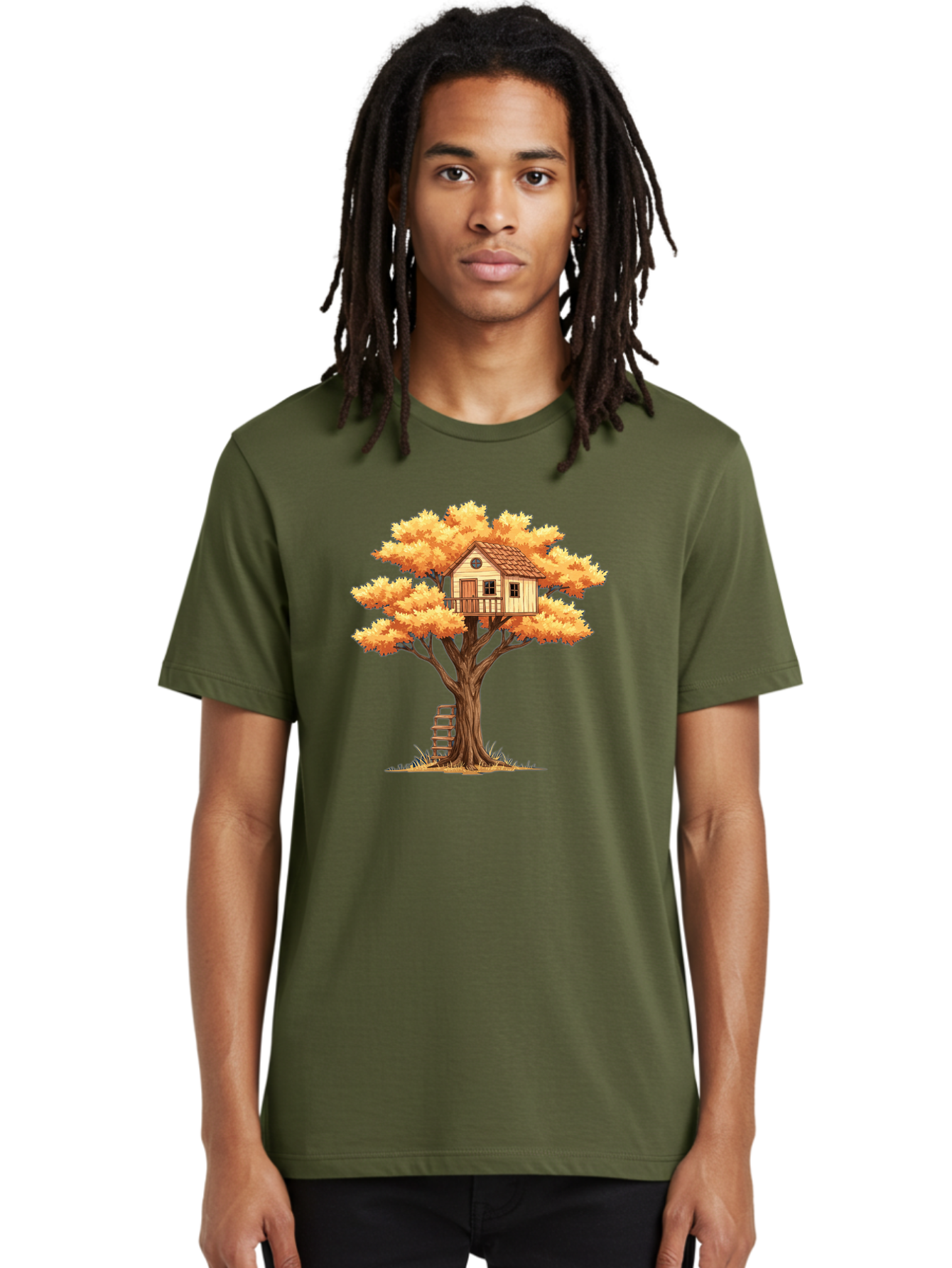 Treehouse-1 Men'S Graphic Tee, 100% Cotton, Comfortable Casual Summer Wear, Machine Washable, Vintage Camera, Old Camera, Antique Camera, Black Camera, Classic Photography, Photography Equipment, Nostalgic Device, Film Camera, Camera Art Bal511 21