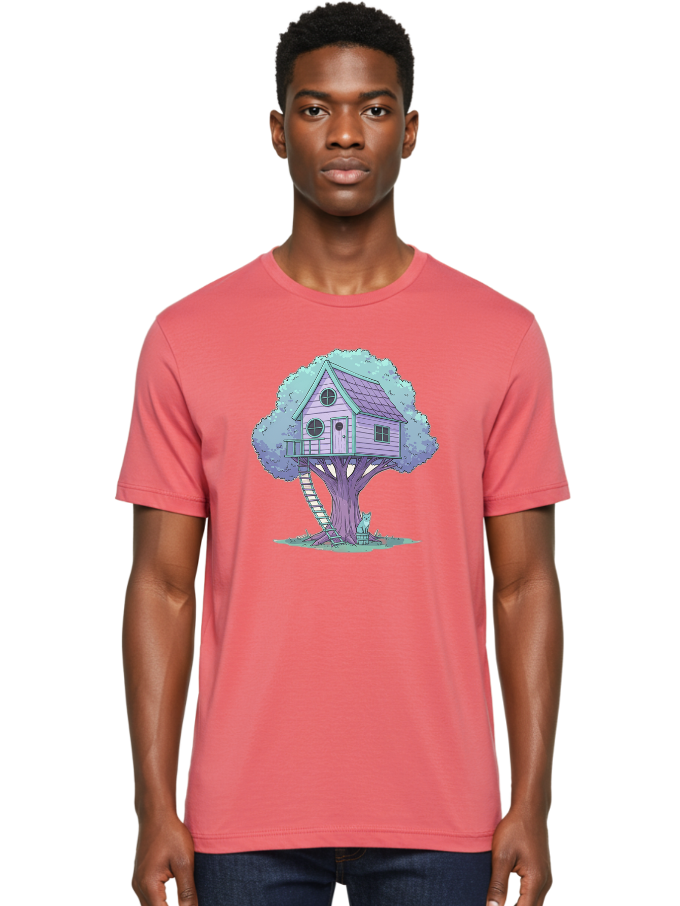 Treehouse-2 Men'S Graphic Tee, 100% Cotton, Comfortable Casual Summer Wear, Machine Washable, Vintage Camera, Old Camera, Antique Camera, Black Camera, Classic Photography, Photography Equipment, Nostalgic Device, Film Camera, Camera Art Bal512 26