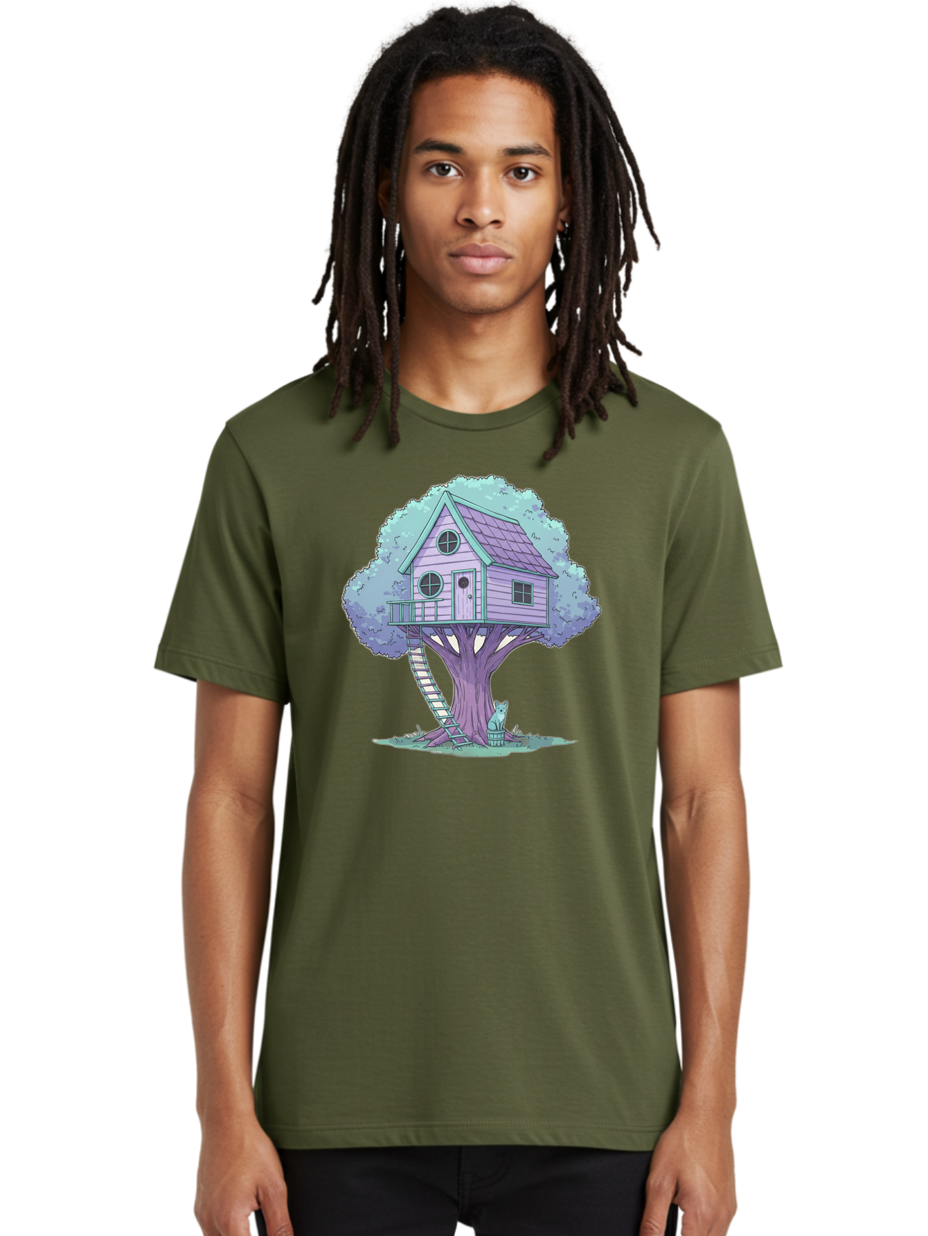Treehouse-2 Men'S Graphic Tee, 100% Cotton, Comfortable Casual Summer Wear, Machine Washable, Vintage Camera, Old Camera, Antique Camera, Black Camera, Classic Photography, Photography Equipment, Nostalgic Device, Film Camera, Camera Art Bal512 17