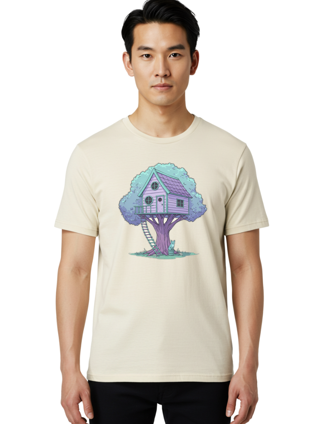 Treehouse-2 Men'S Graphic Tee, 100% Cotton, Comfortable Casual Summer Wear, Machine Washable, Vintage Camera, Old Camera, Antique Camera, Black Camera, Classic Photography, Photography Equipment, Nostalgic Device, Film Camera, Camera Art Bal512 16