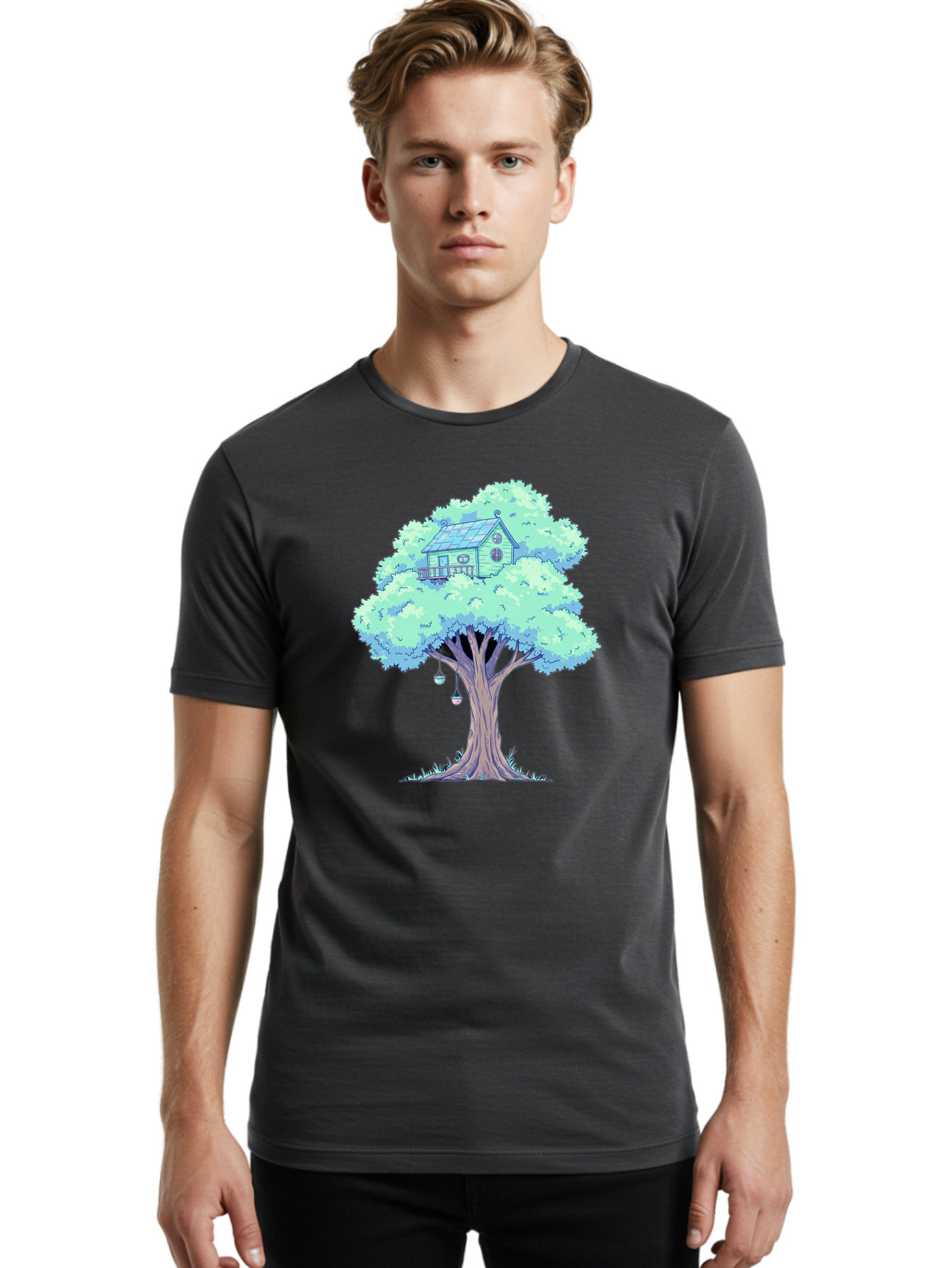 Treehouse Men'S Graphic Tee, 100% Cotton, Comfortable Casual Summer Wear, Machine Washable, Vintage Camera, Old Camera, Antique Camera, Black Camera, Classic Photography, Photography Equipment, Nostalgic Device, Film Camera, Camera Art Bal513 16
