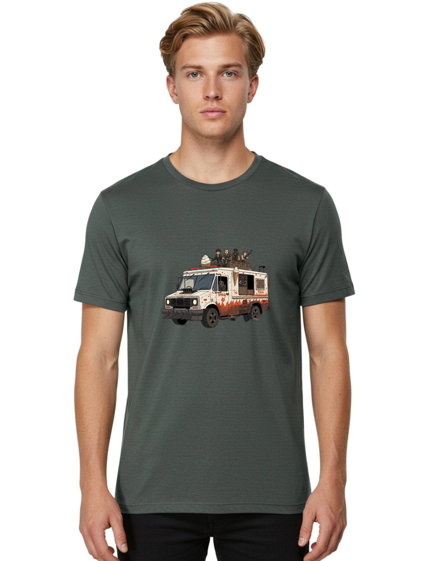 Truck Men'S Graphic Tee, 100% Cotton, Comfortable Casual Summer Wear, Machine Washable, Vintage Camera, Old Camera, Antique Camera, Black Camera, Classic Photography, Photography Equipment, Nostalgic Device, Film Camera, Camera Art Bal515 21