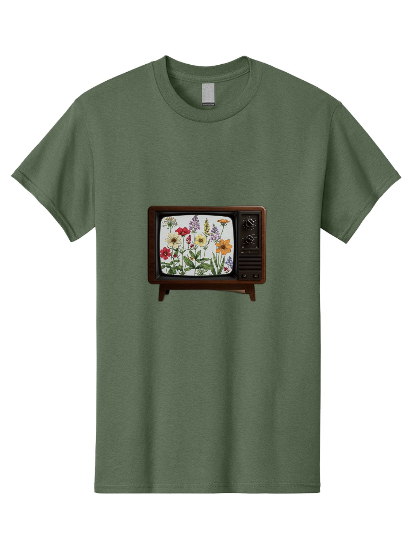 Tv-With-Flowers Men'S Graphic Tee, 100% Cotton, Comfortable Casual Summer Wear, Machine Washable, Vintage Camera, Old Camera, Antique Camera, Black Camera, Classic Photography, Photography Equipment, Nostalgic Device, Film Camera, Camera Art Bal516 10