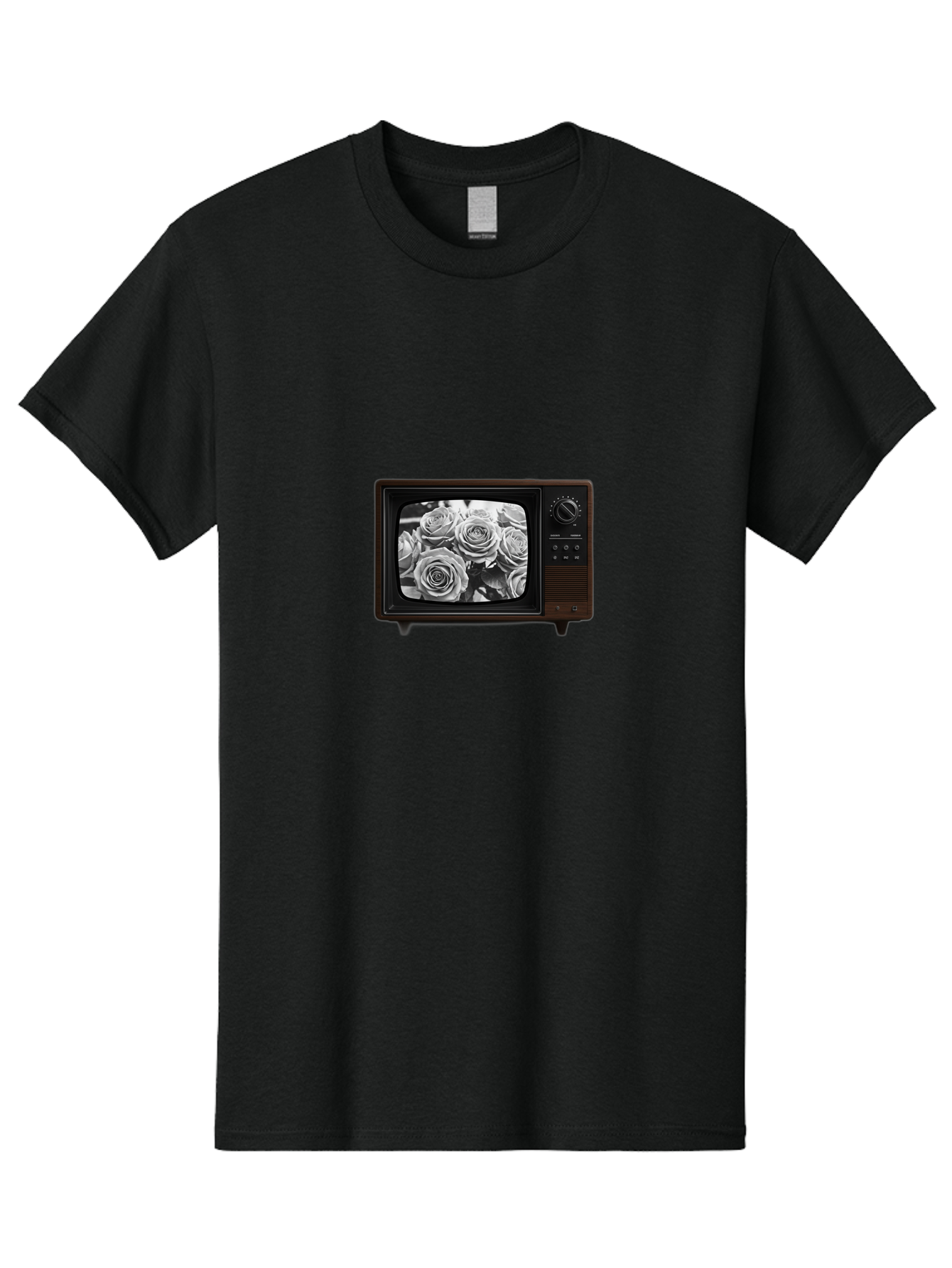 Tv-With-Roses Men'S Graphic Tee, 100% Cotton, Comfortable Casual Summer Wear, Machine Washable, Vintage Camera, Old Camera, Antique Camera, Black Camera, Classic Photography, Photography Equipment, Nostalgic Device, Film Camera, Camera Art Bal517 11