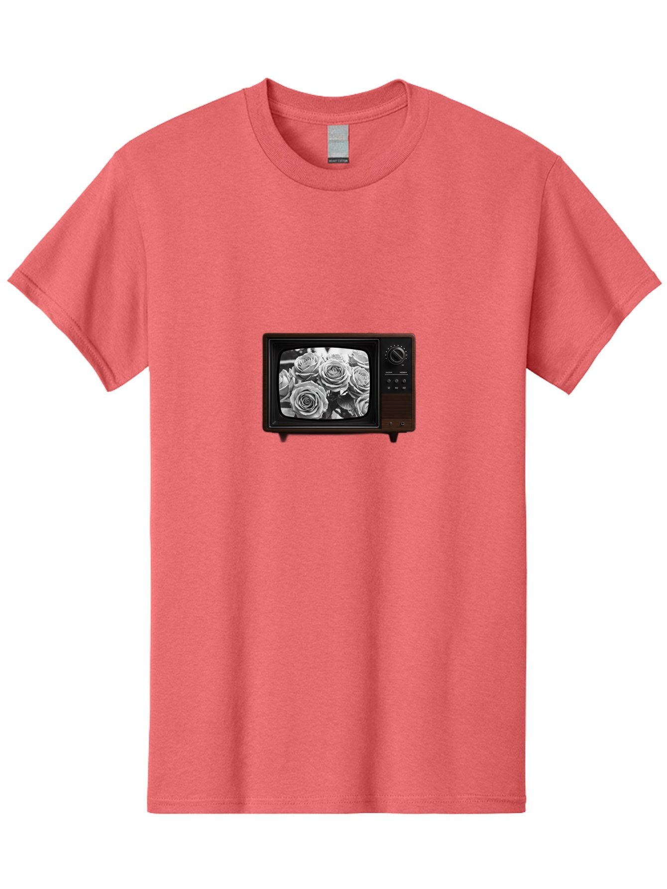 Tv-With-Roses Men'S Graphic Tee, 100% Cotton, Comfortable Casual Summer Wear, Machine Washable, Vintage Camera, Old Camera, Antique Camera, Black Camera, Classic Photography, Photography Equipment, Nostalgic Device, Film Camera, Camera Art Bal517 14
