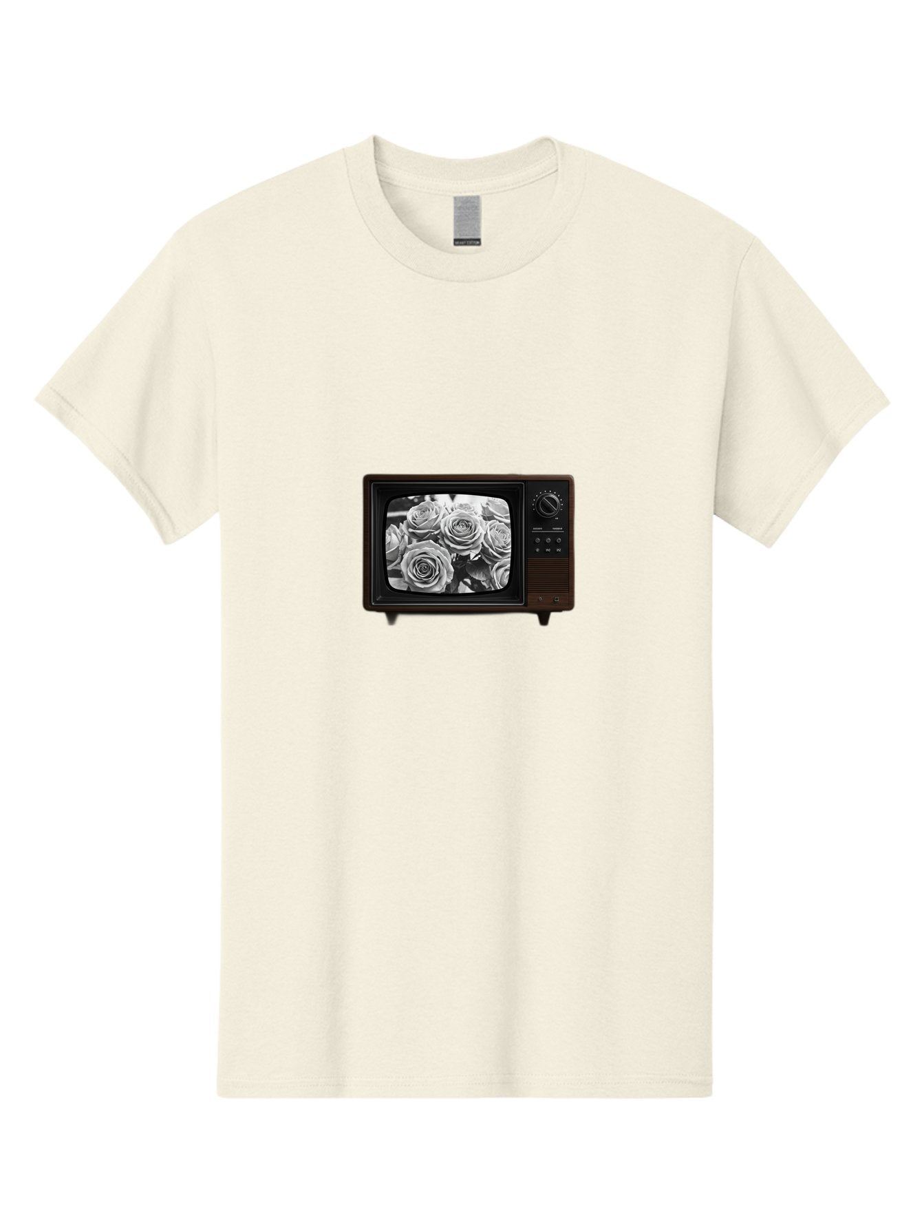 Tv-With-Roses Men'S Graphic Tee, 100% Cotton, Comfortable Casual Summer Wear, Machine Washable, Vintage Camera, Old Camera, Antique Camera, Black Camera, Classic Photography, Photography Equipment, Nostalgic Device, Film Camera, Camera Art Bal517 9
