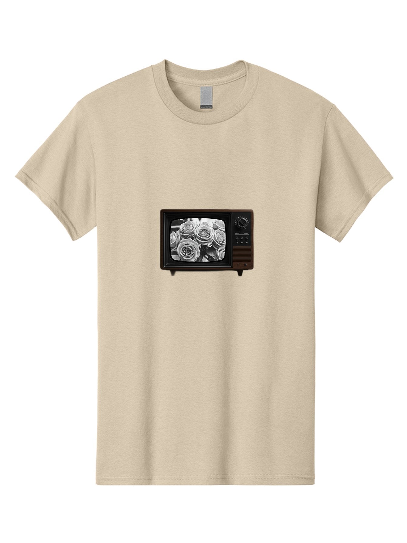 Tv-With-Roses Men'S Graphic Tee, 100% Cotton, Comfortable Casual Summer Wear, Machine Washable, Vintage Camera, Old Camera, Antique Camera, Black Camera, Classic Photography, Photography Equipment, Nostalgic Device, Film Camera, Camera Art Bal517 12
