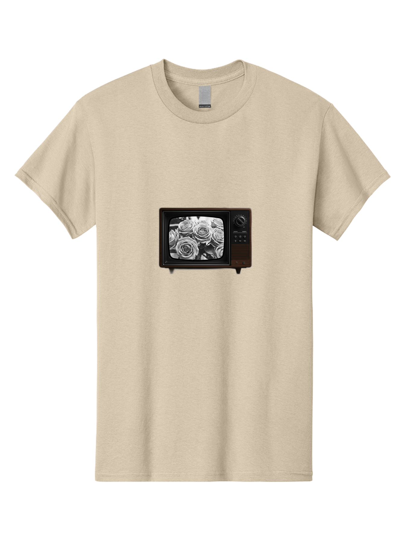 Tv-With-Roses Men'S Graphic Tee, 100% Cotton, Comfortable Casual Summer Wear, Machine Washable, Vintage Camera, Old Camera, Antique Camera, Black Camera, Classic Photography, Photography Equipment, Nostalgic Device, Film Camera, Camera Art Bal517 3